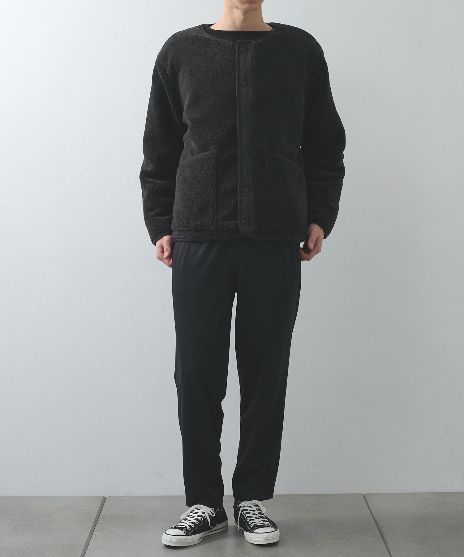 MILITARY RIVERSIBLE DOWN＋BOA CREW NECK JACKET TAION