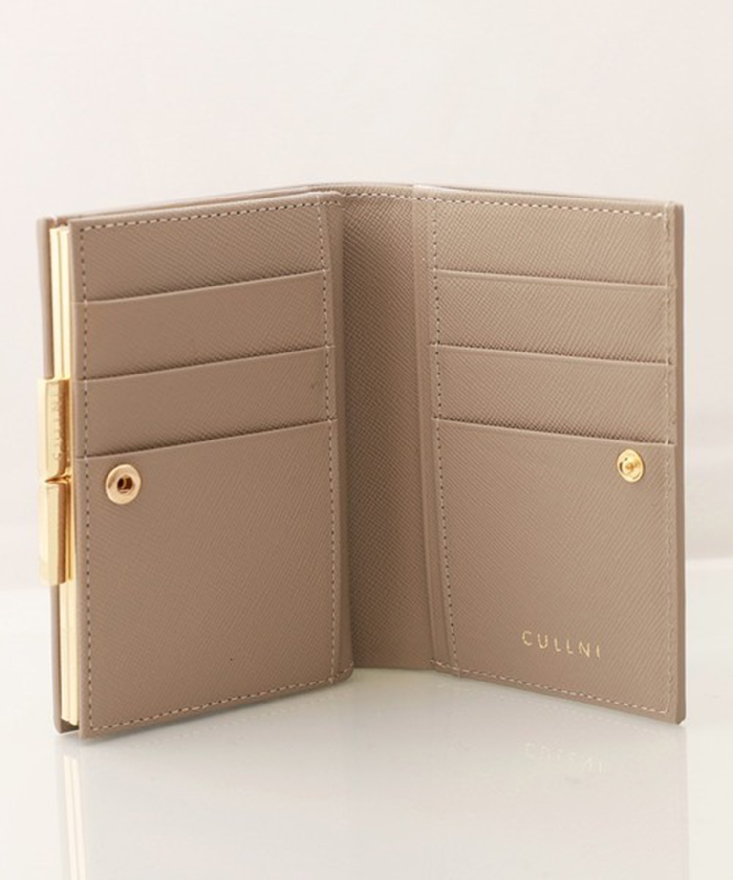 Leather Mini wallet With A Clasp CULLNI