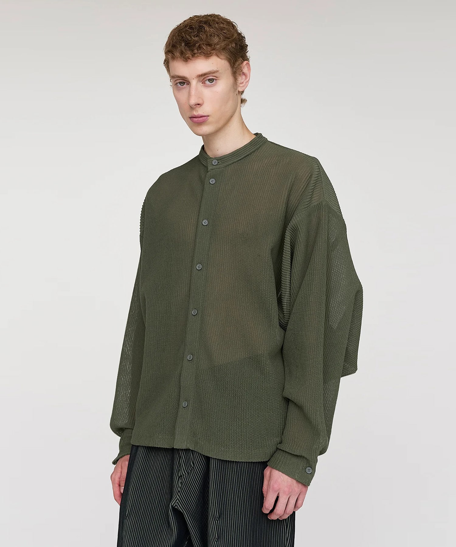 TC SOFT HYPHA STAND COLLAR LONG SLEEVE SHIRT CFCL