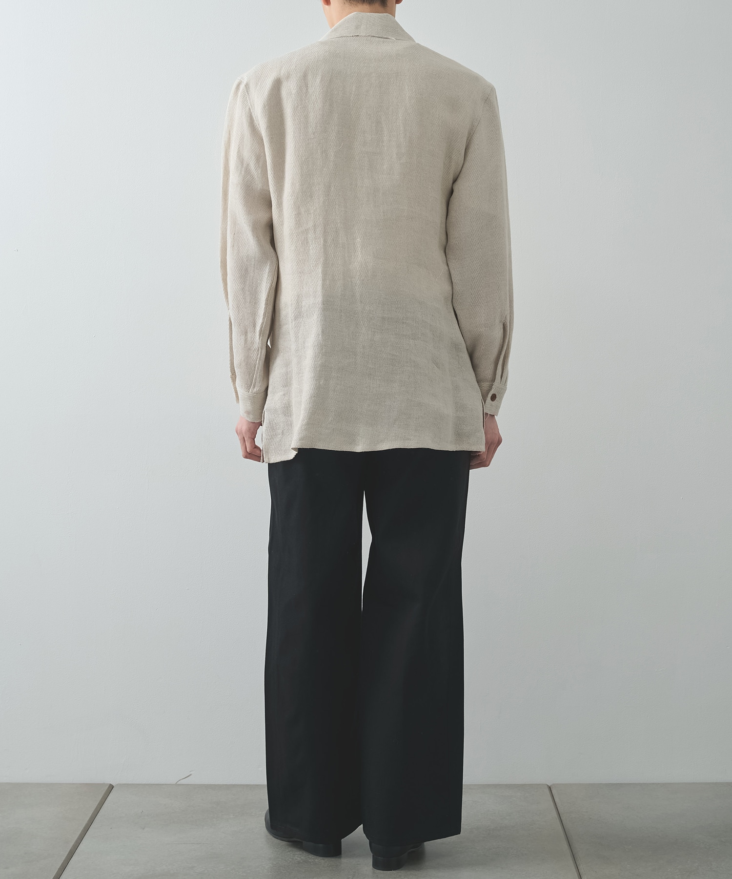 リネンオープンカラーシャツ sulvam