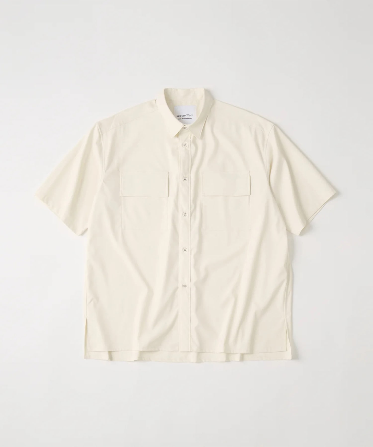 REGULAR COLLAR HALF SLEEVE SHIRT White Mountaineering