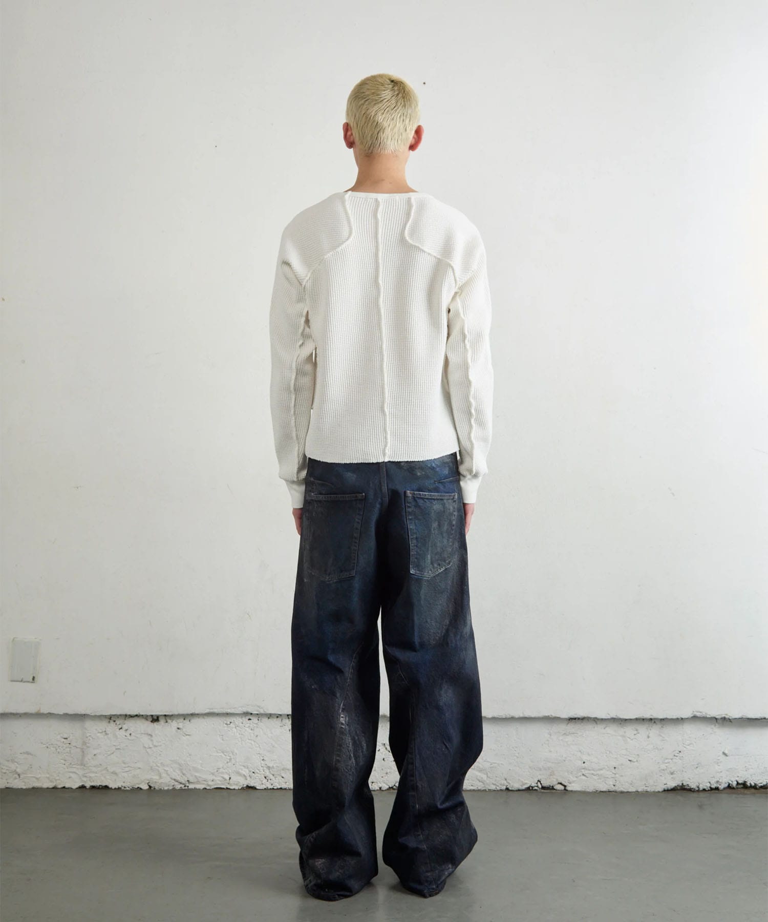 WAFFLE THERMAL LONG SLEEVE T-SHIRT NVRFRGT