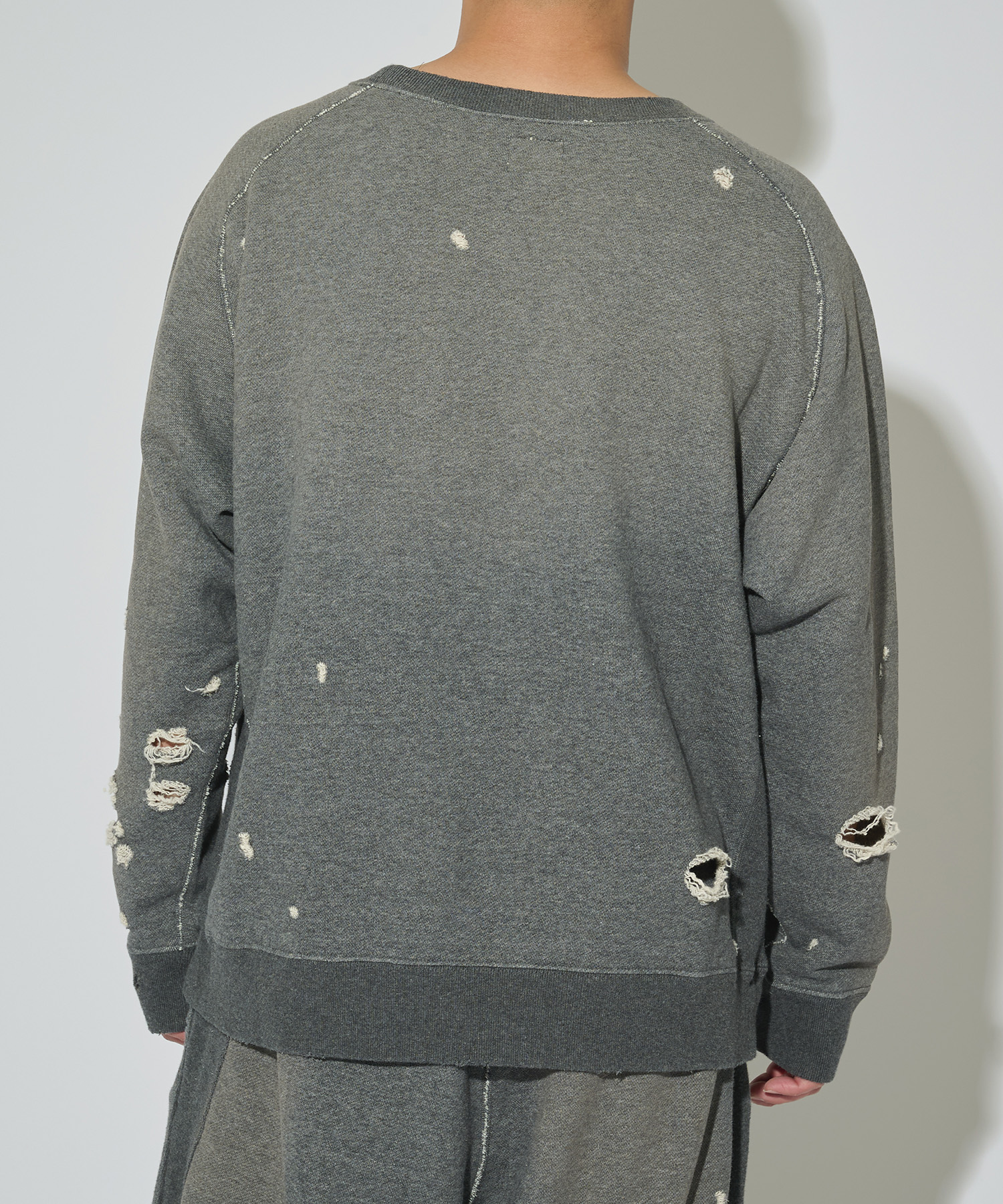 別注 Deconstructed Sweat Shirt - Cotton French Terry NEEDLES