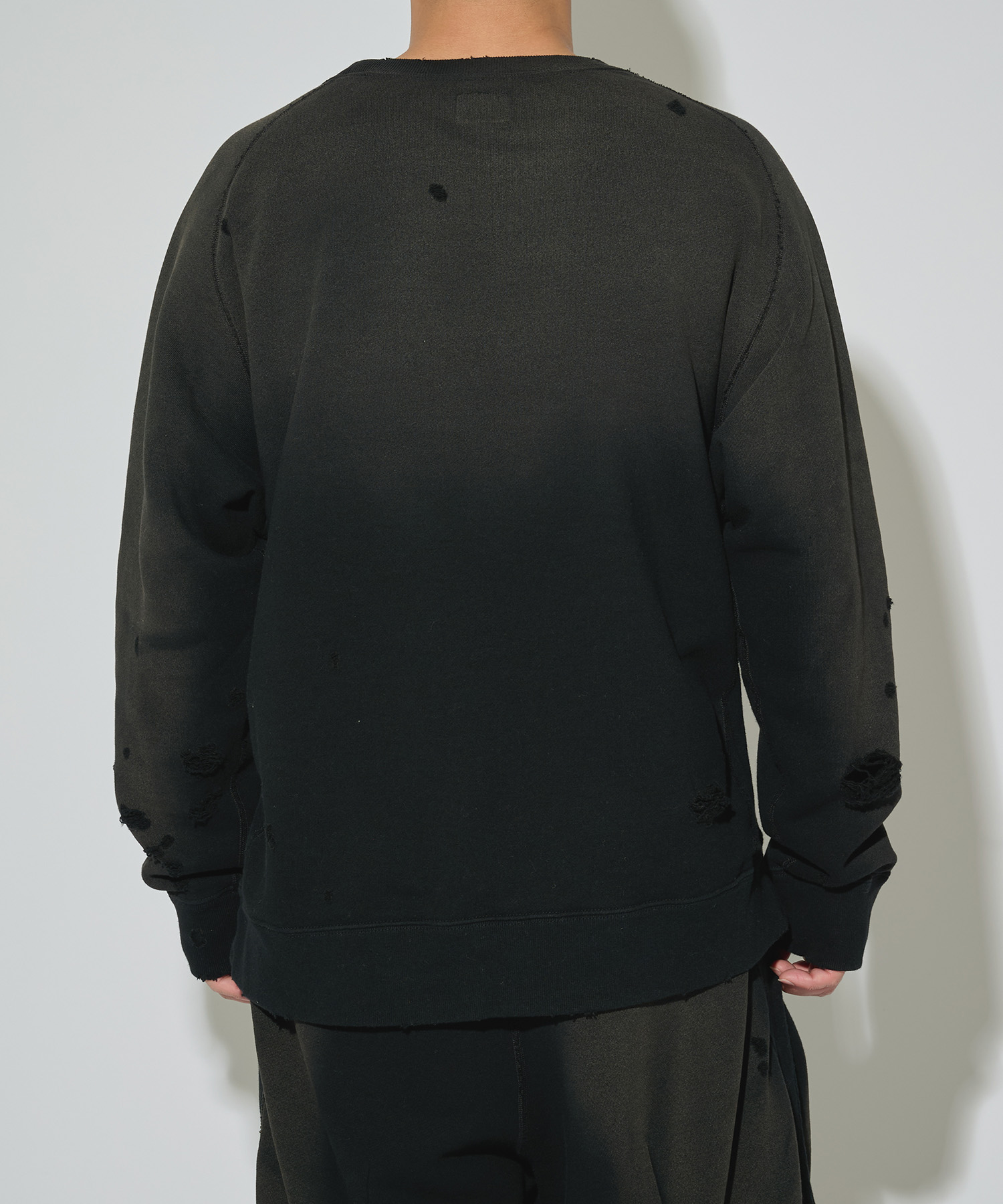 別注 Deconstructed Sweat Shirt - Cotton French Terry NEEDLES