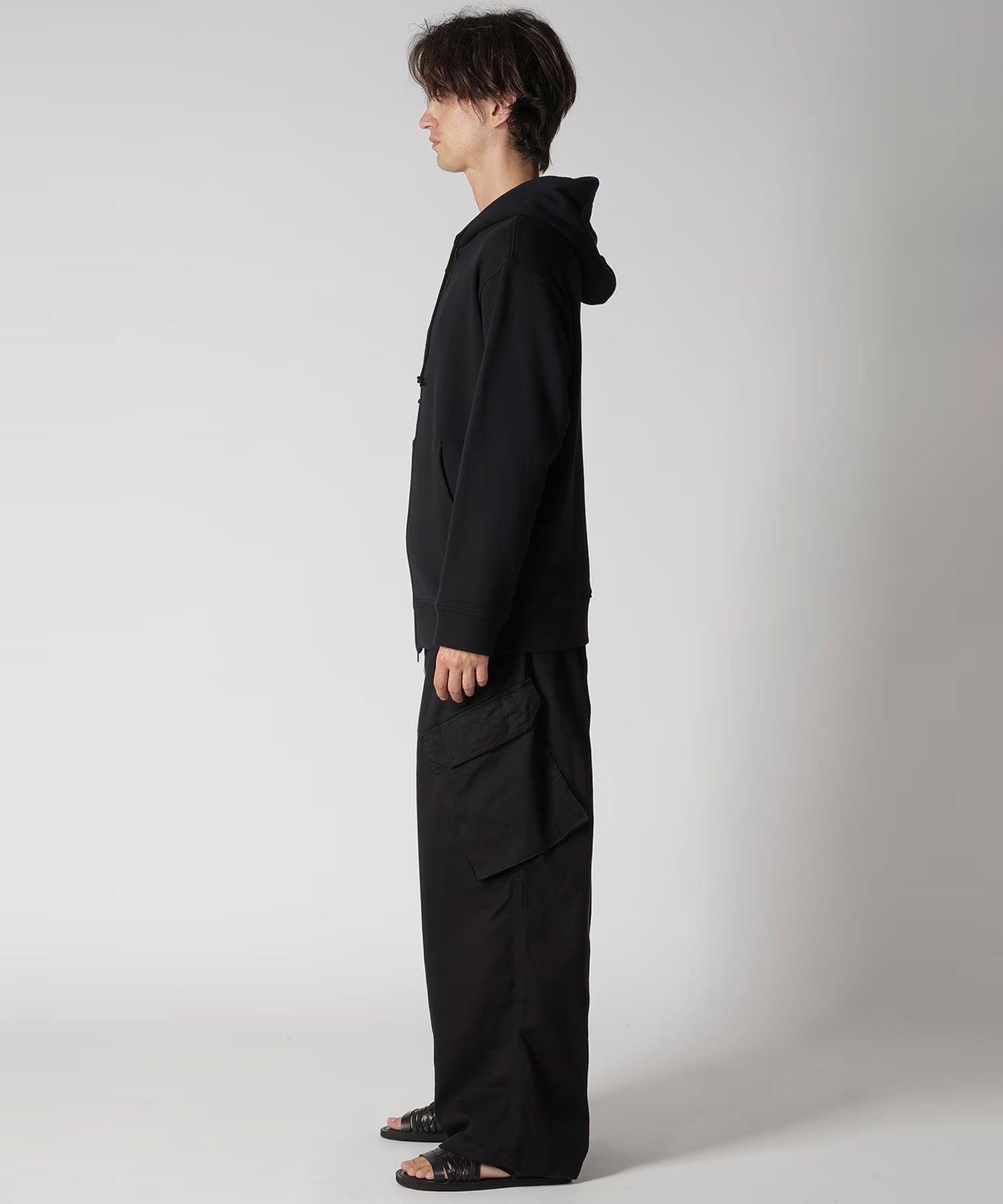 Zip フーディ刺繍 Yohji Yamamoto