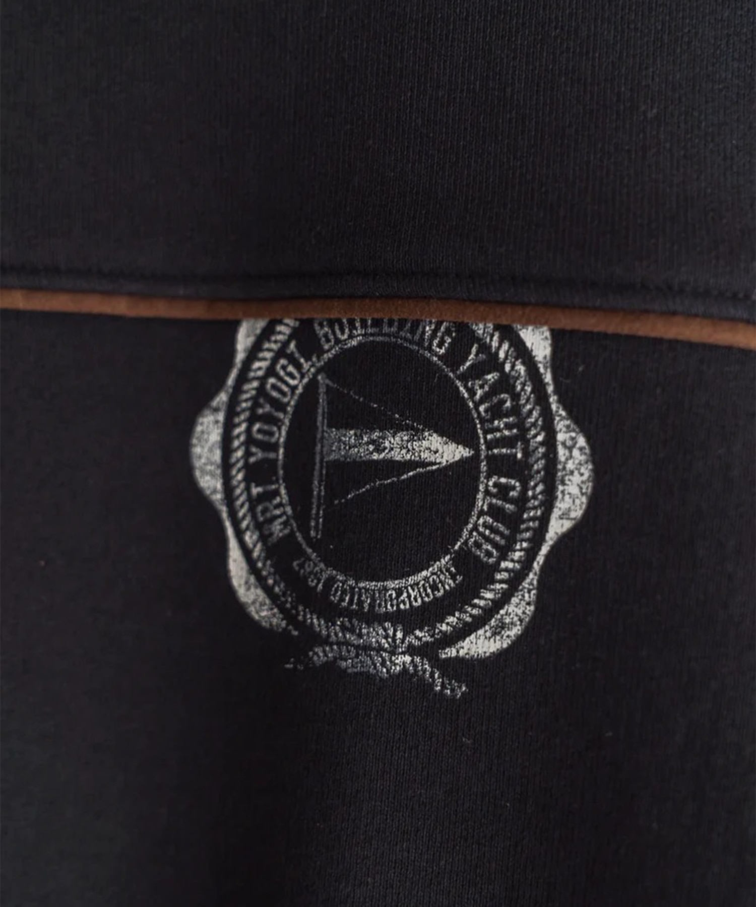 Leather-Trimmed Sweatshirt KHOKI