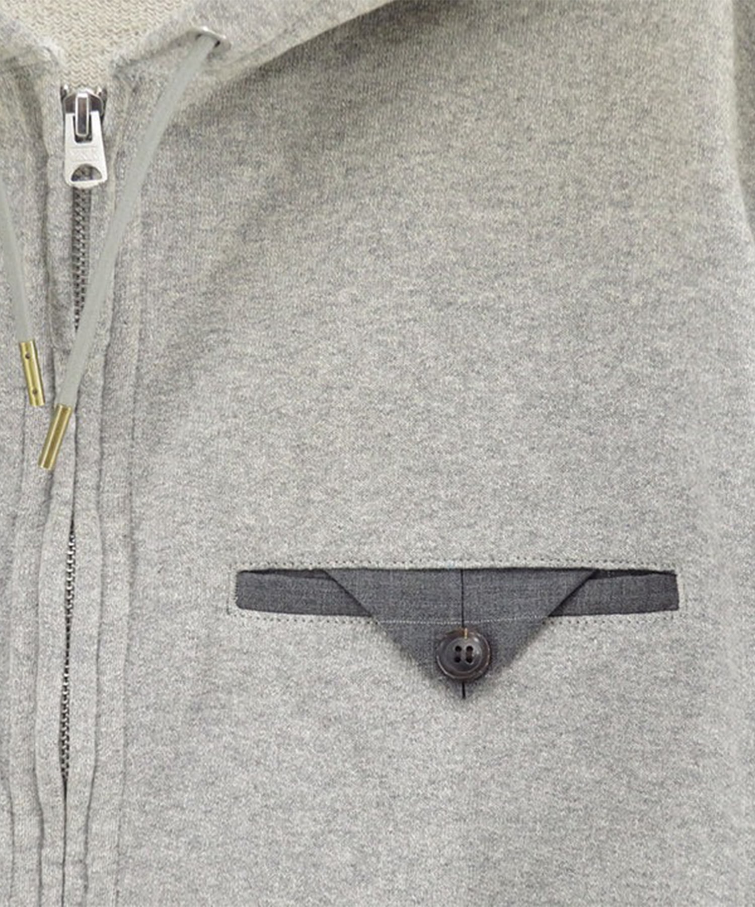 Combination Zip Hoodie KHOKI