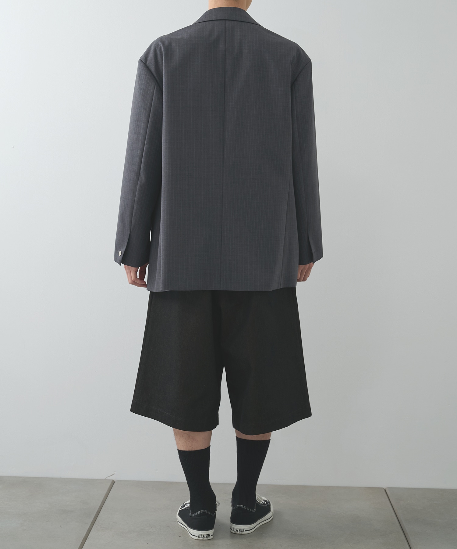 別注 denim easy half pants sulvam