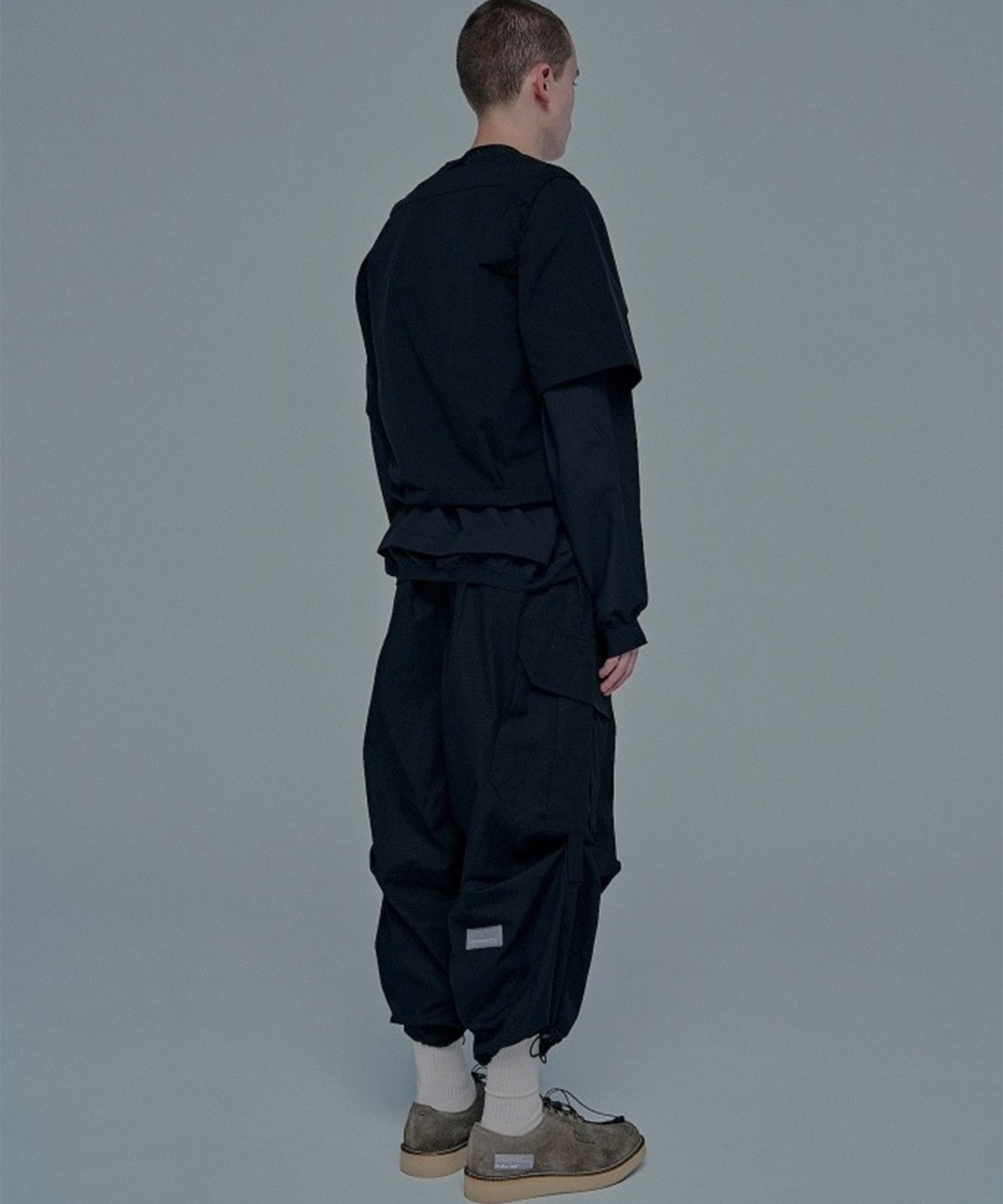 THE CHANGING LENGTH/HEM CROPPED CARGO PANTS POLIQUANT