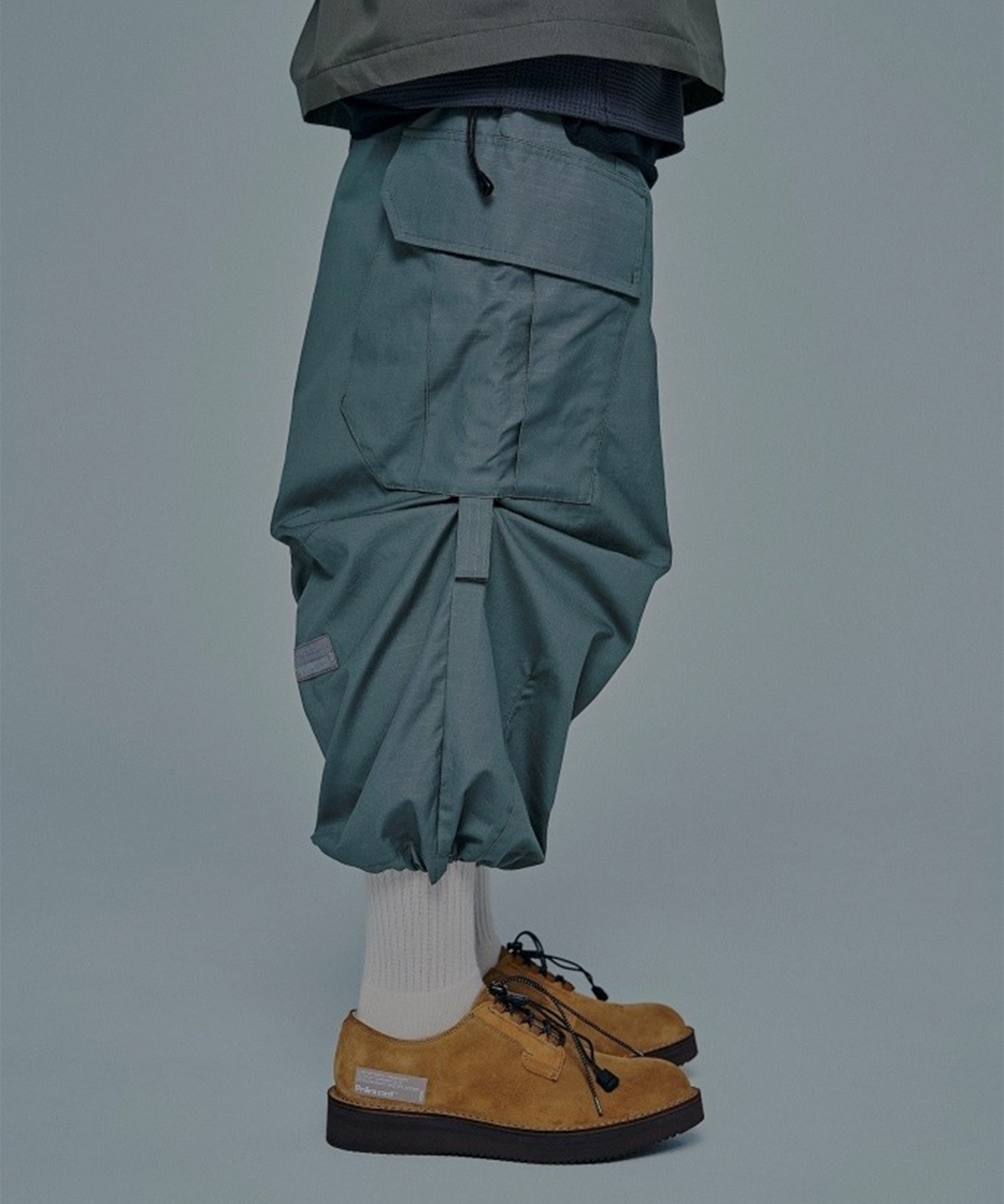 THE CHANGING LENGTH/HEM CROPPED CARGO PANTS POLIQUANT