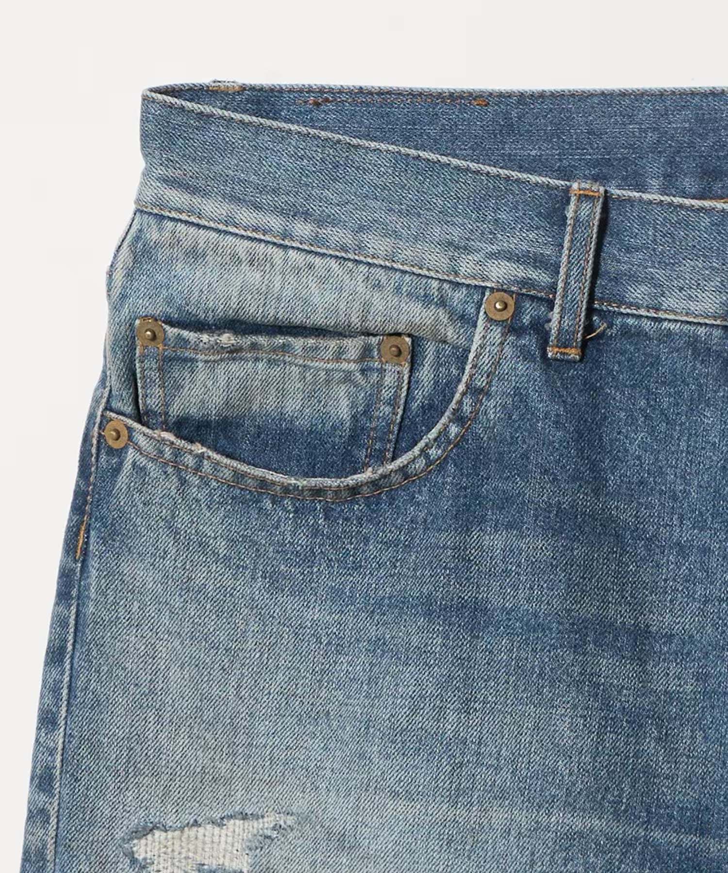 Faded Memory Denim Pants KHOKI