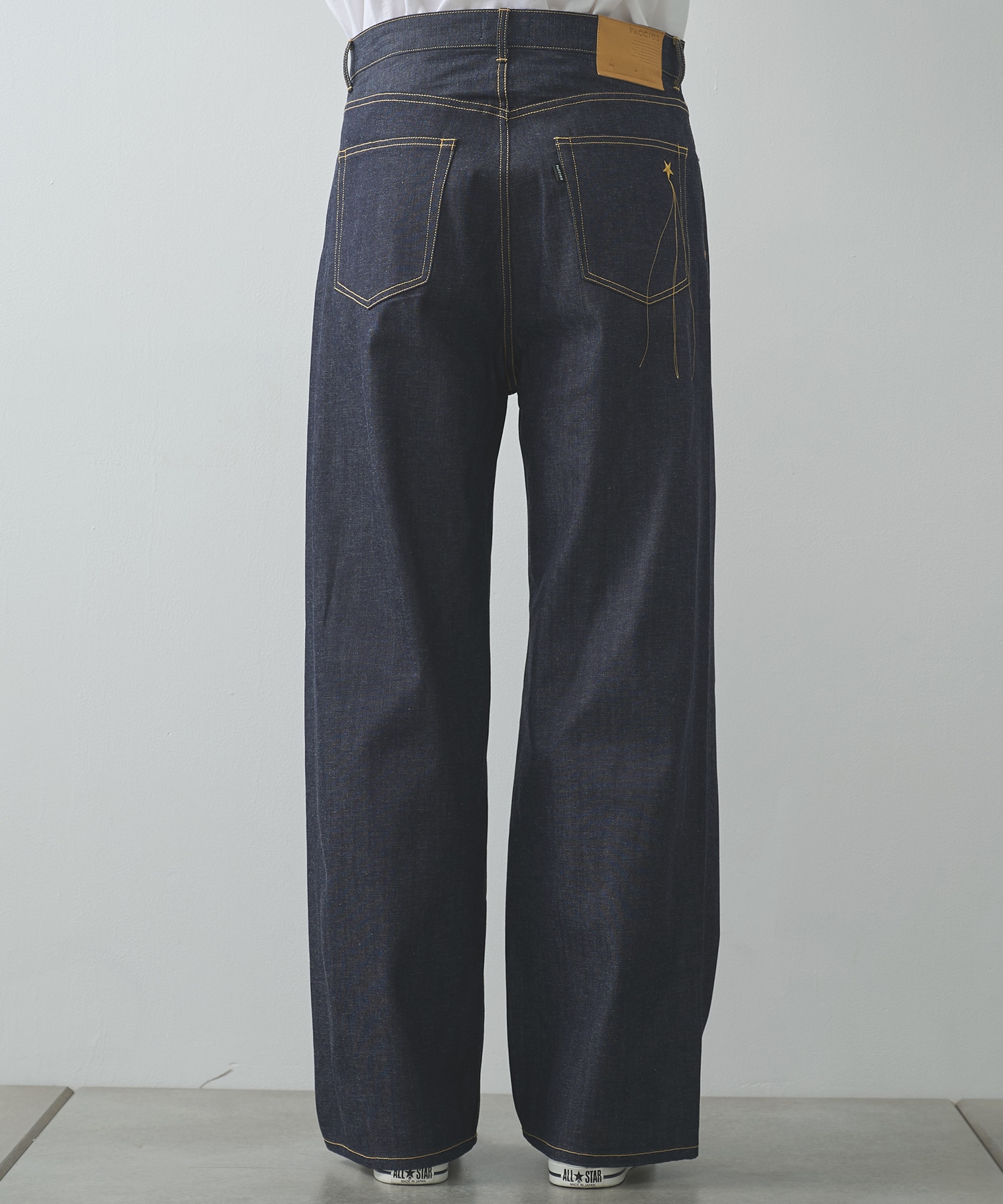 RIGID LIGHT OZ DENIME BAGGY PANTS FACCIES