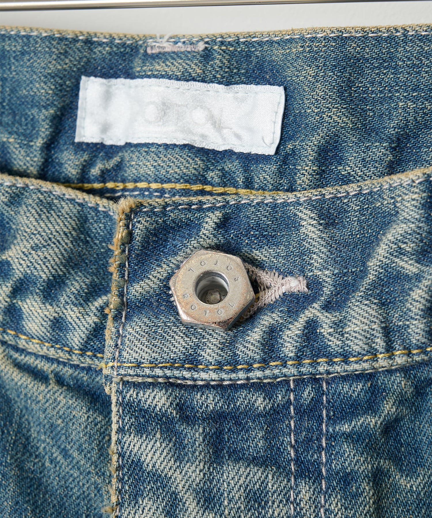 Triple Seams 6P Denim Wide Damage ROTOL