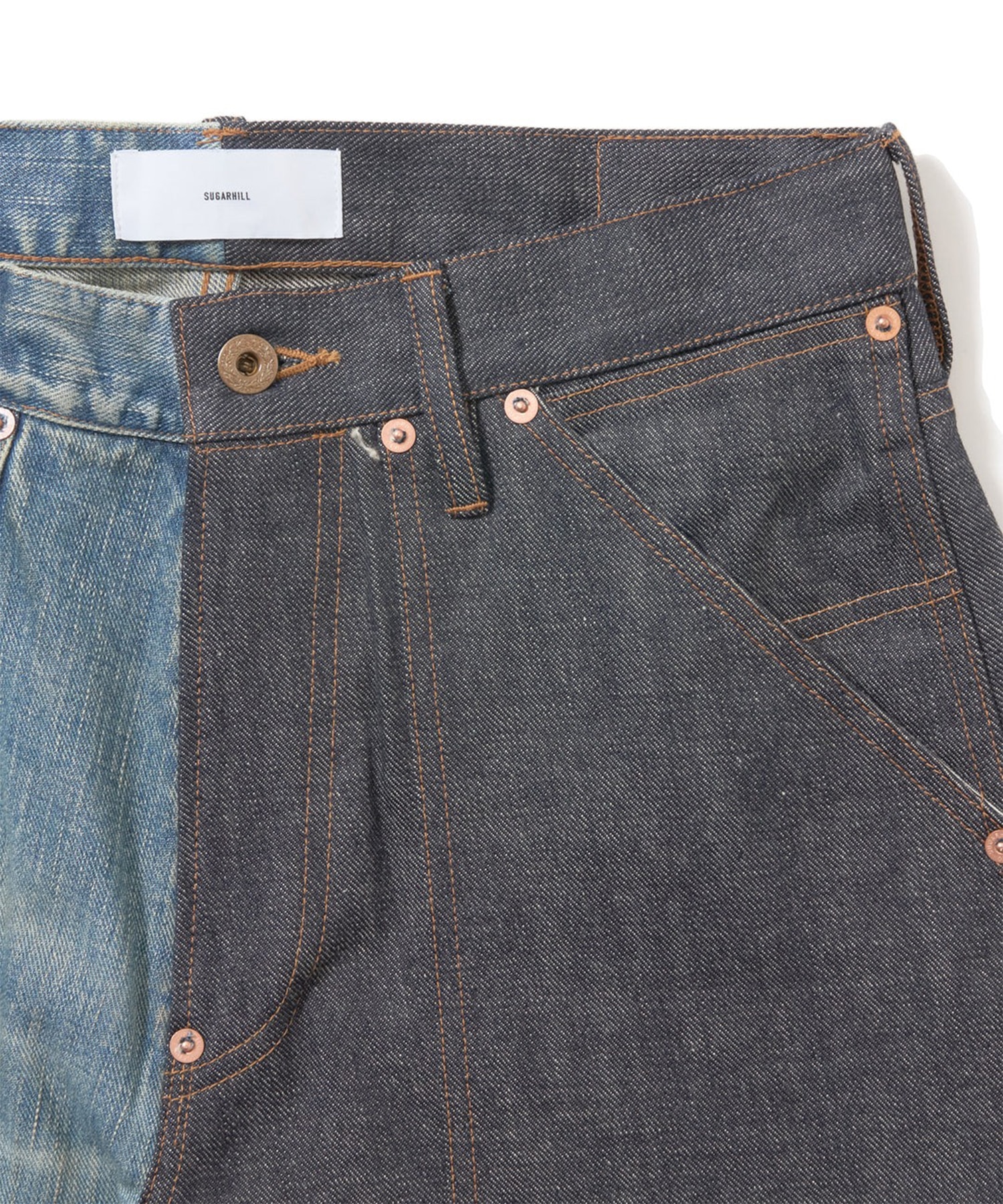 HALF AGED MODERN DENIM DOUBLE KNEE CUT SUGARHILL