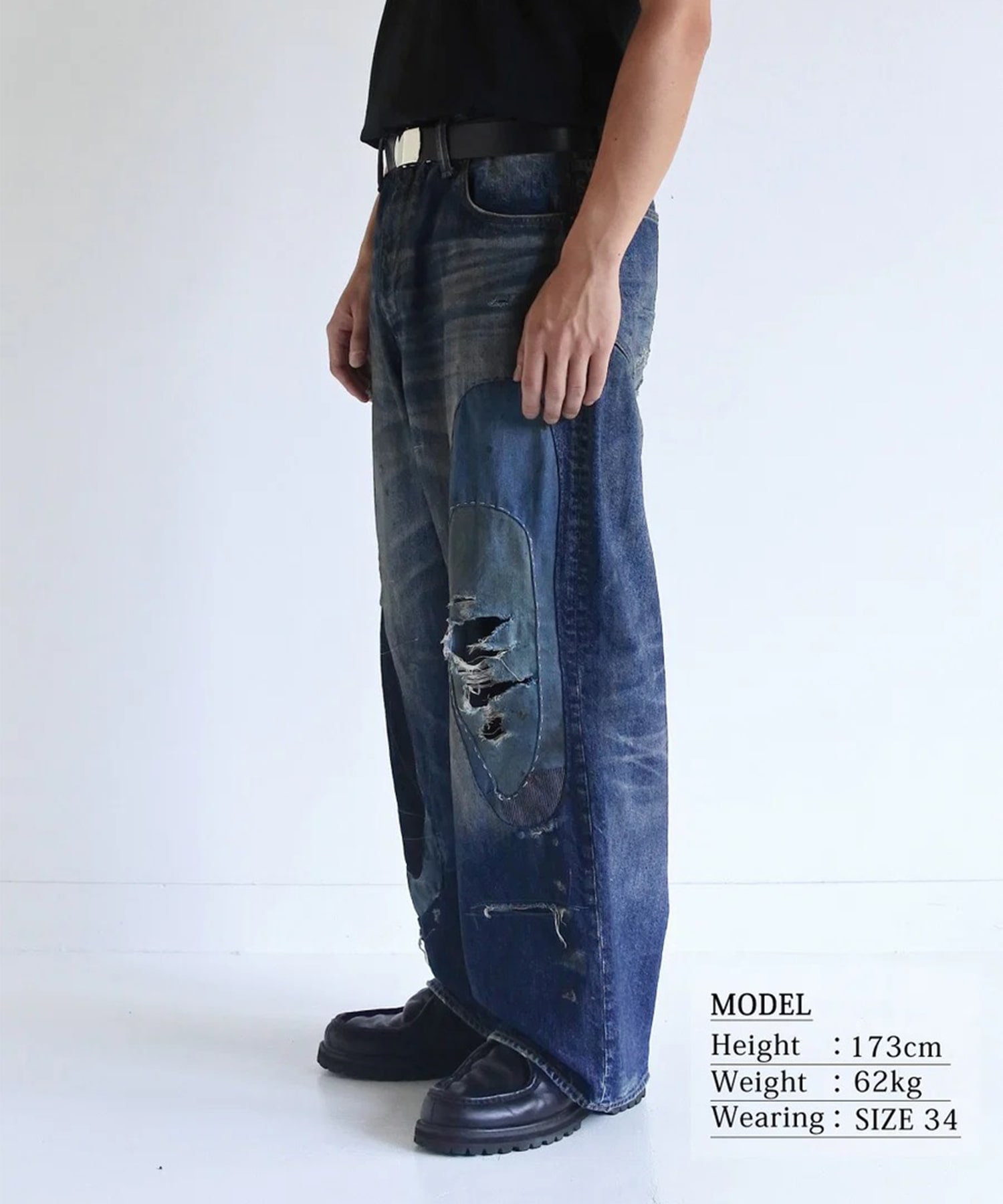 REMAKED WIDE 5P DENIM PANTS ANACHRONORM
