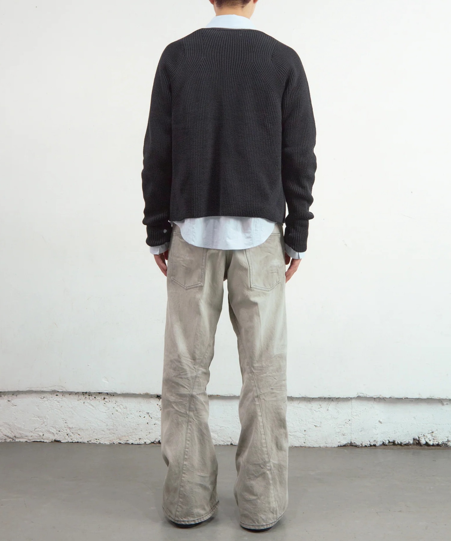 3D TWISTED WIDE LEG JEANS NVRFRGT