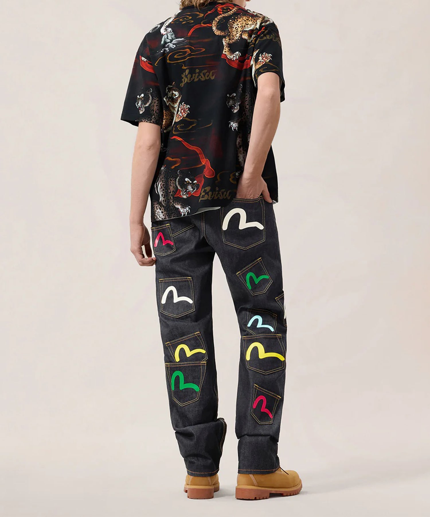 HT MULTI POCKET DENIM JEANS 