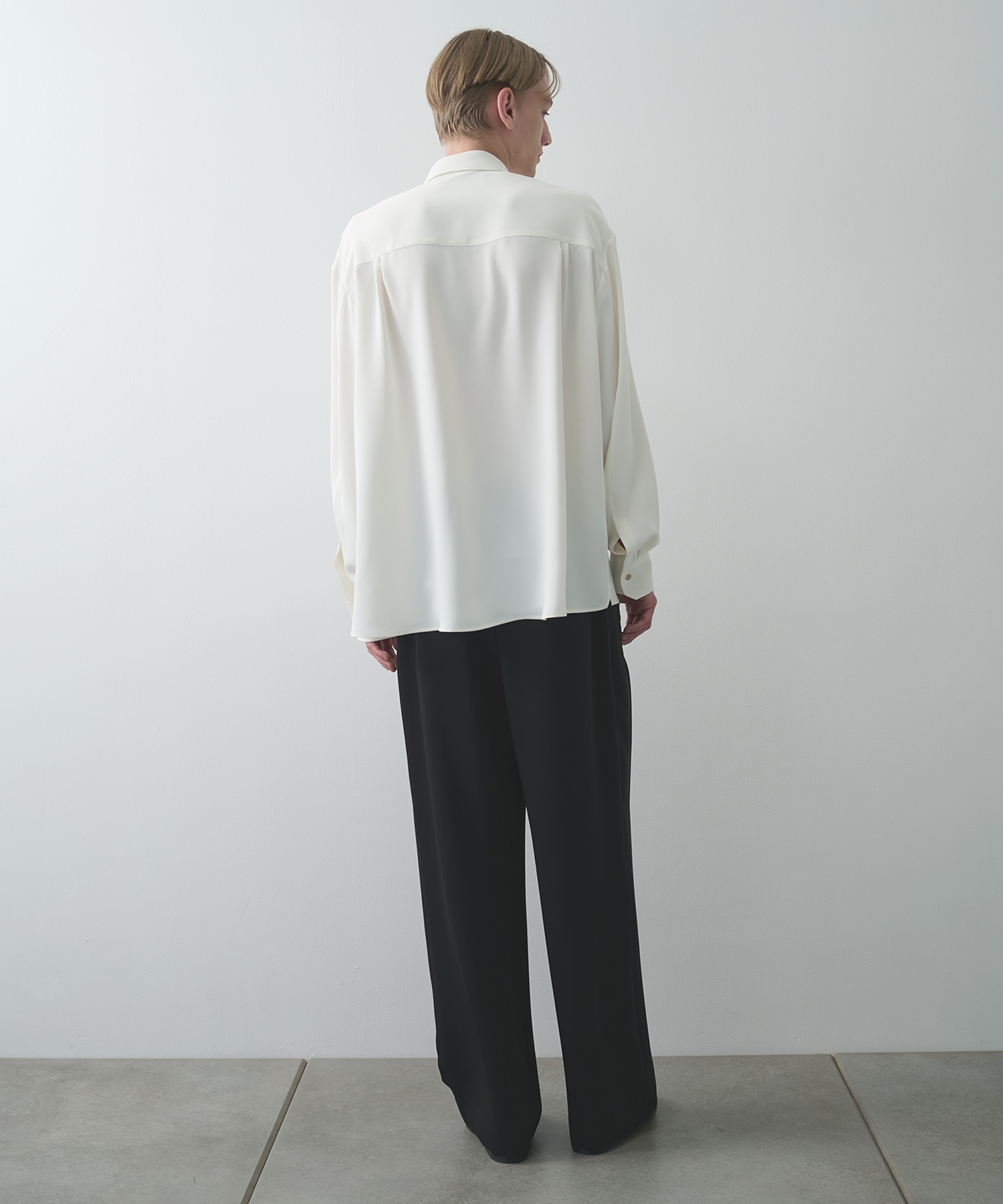 Double Cloth Tuck Wide Pant CULLNI