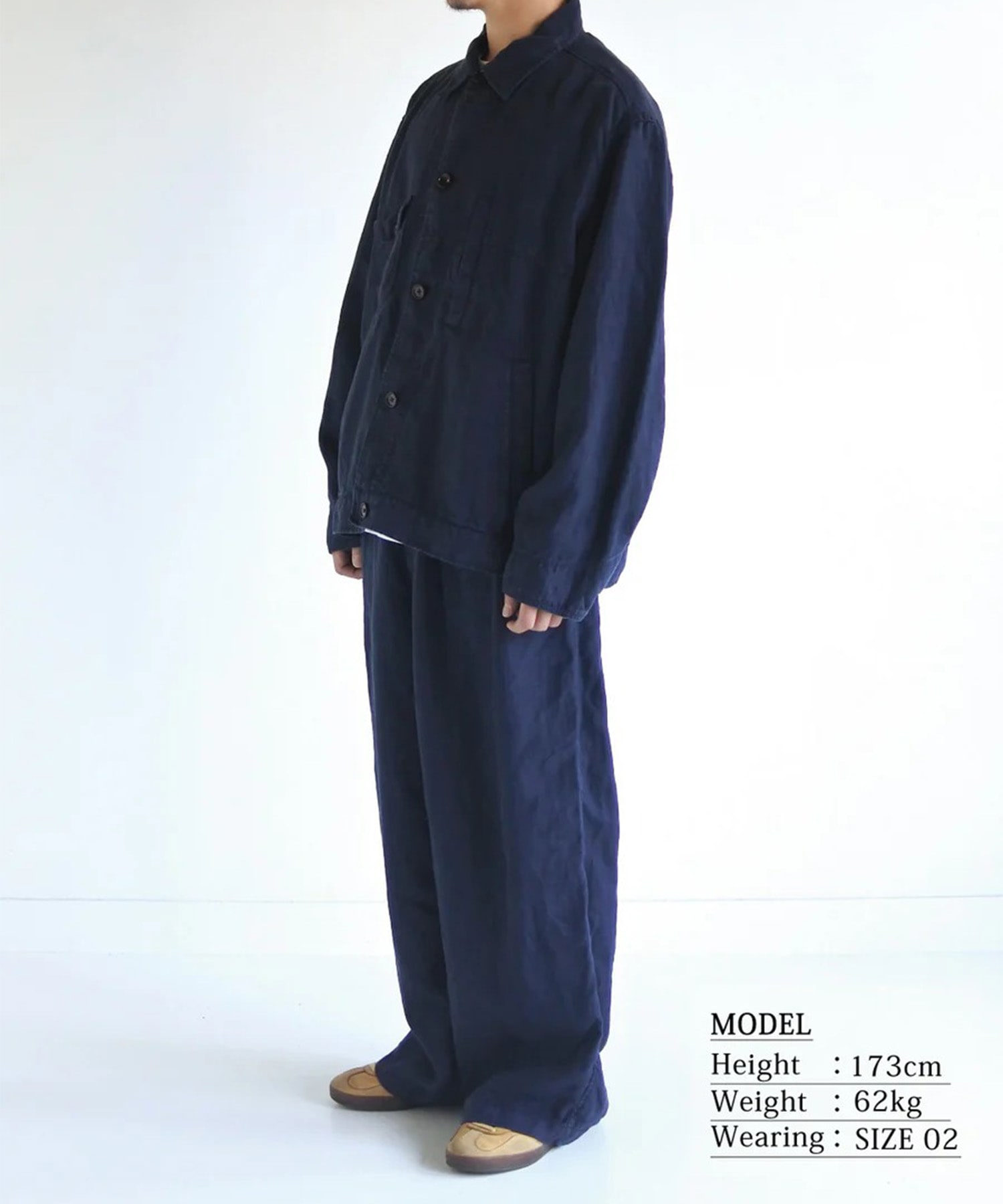 SULFUR DYED LINEN UTILITY JACKET ANACHRONORM