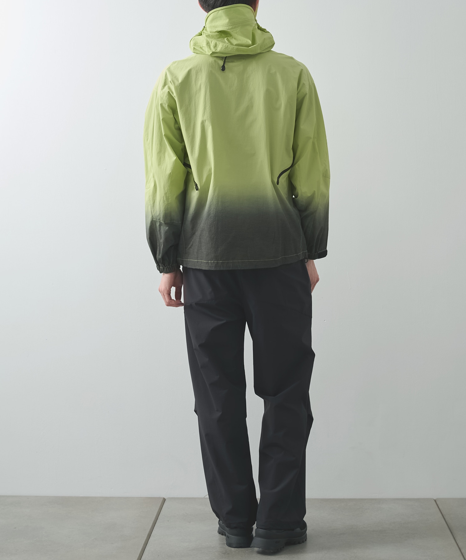 THE BREATHABLE HOODED GRADIENT GARMENT DYEING JACKET POLIQUANT