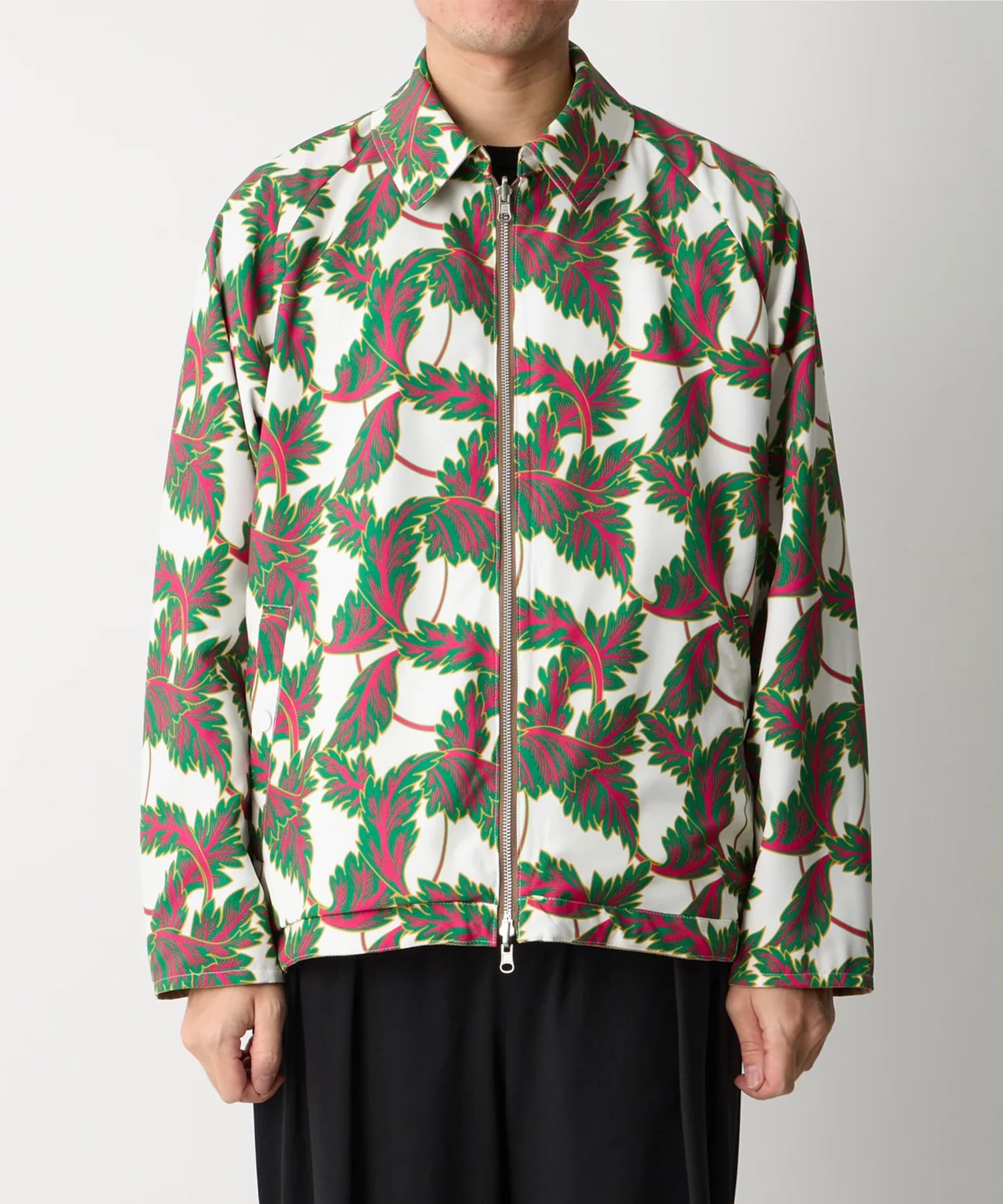 BOTANICAL PATTERN REVERSIBLE BLOUSON White Mountaineering