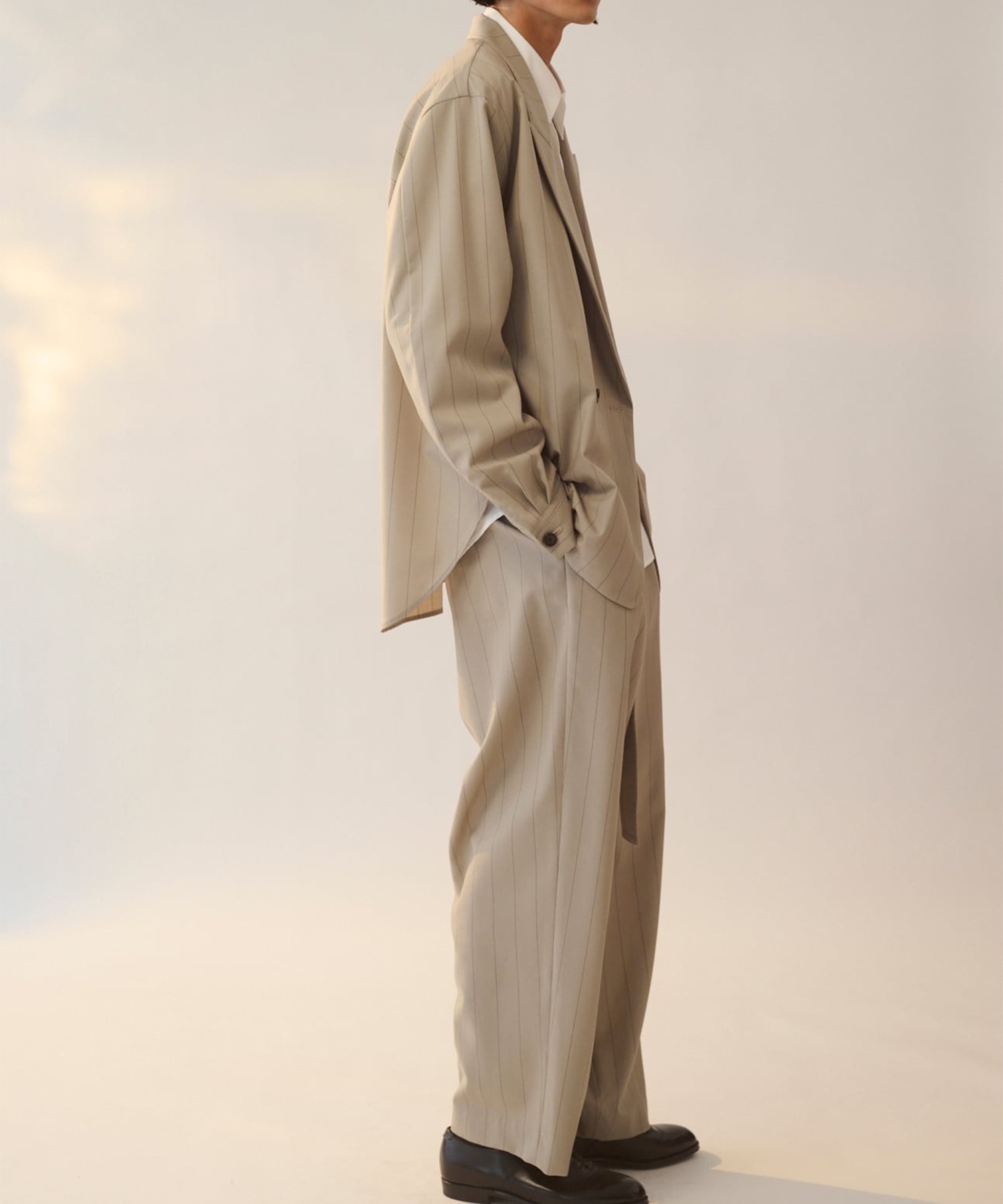 Peaked Lapel Collar Shirt JKT UJOH HOMME