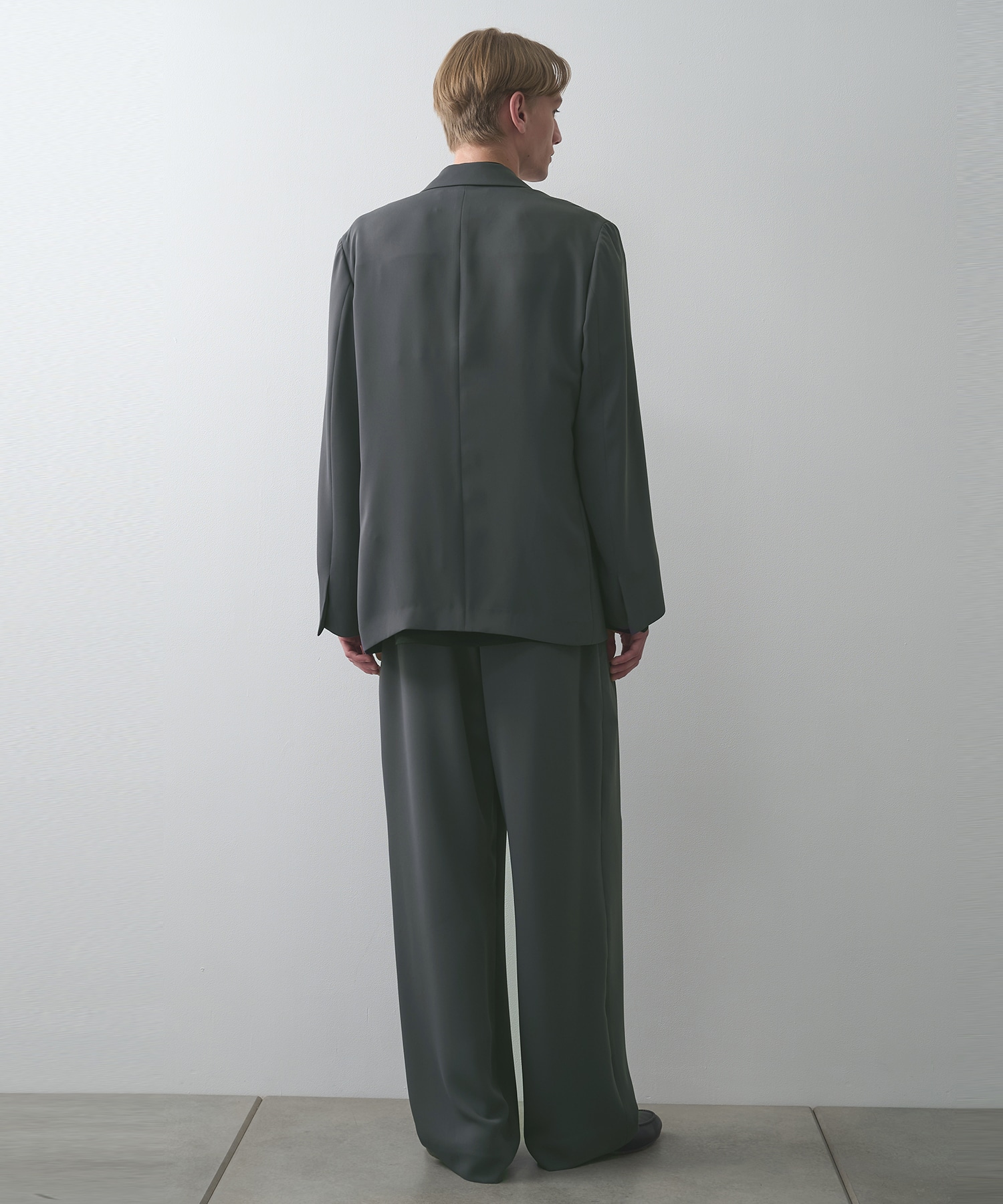 Double Cloth Button-Tab Pocket Tailored Jacket CULLNI