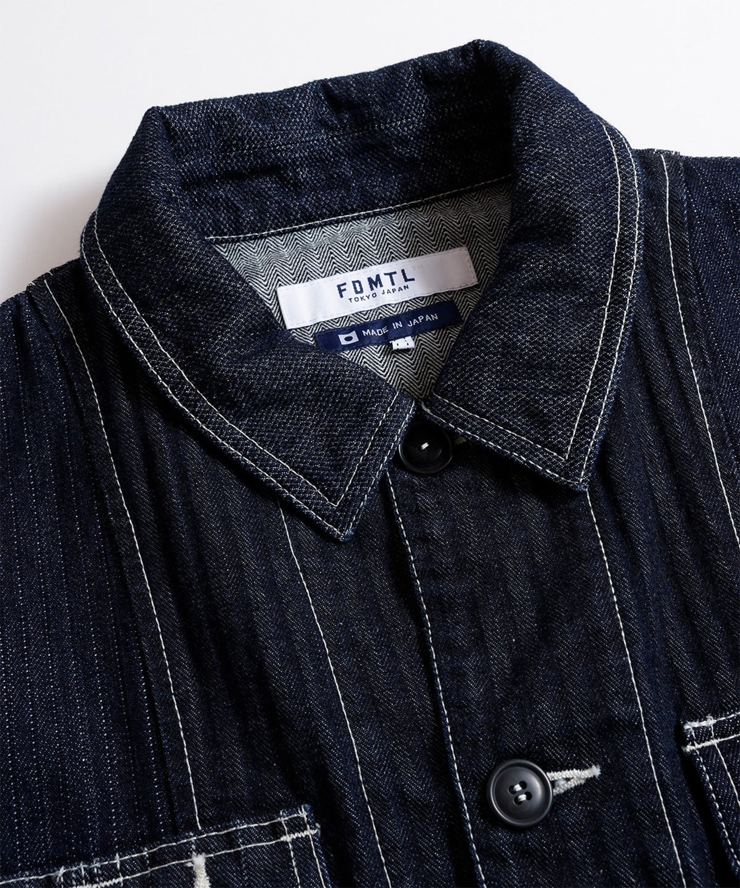 PACHWORK COVERALL JACKET RINSE FDMTL