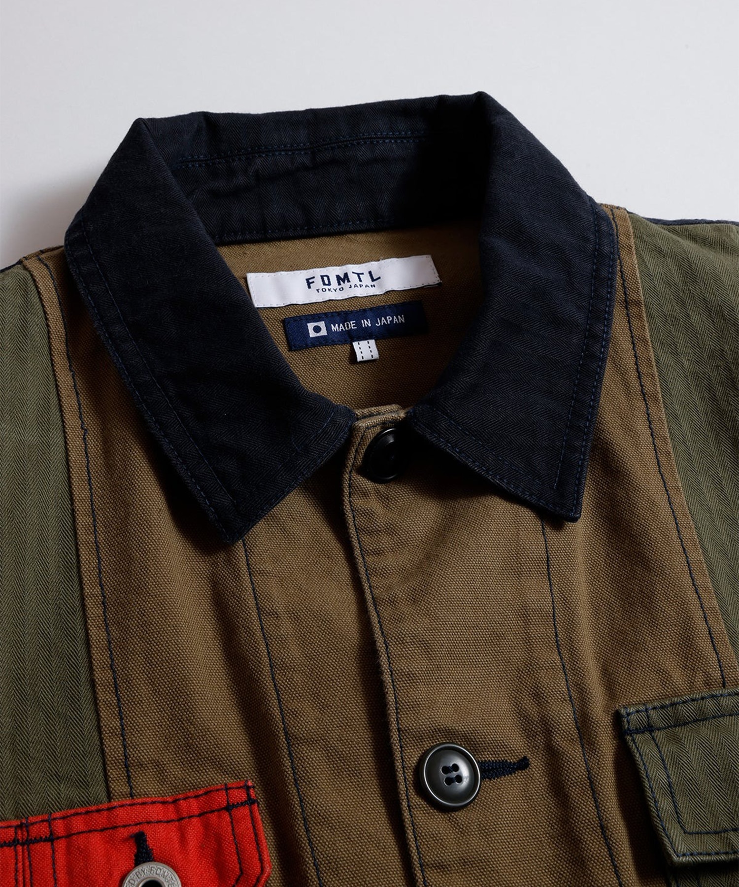 PACHWORK COVERALL JACKET RINSE FDMTL
