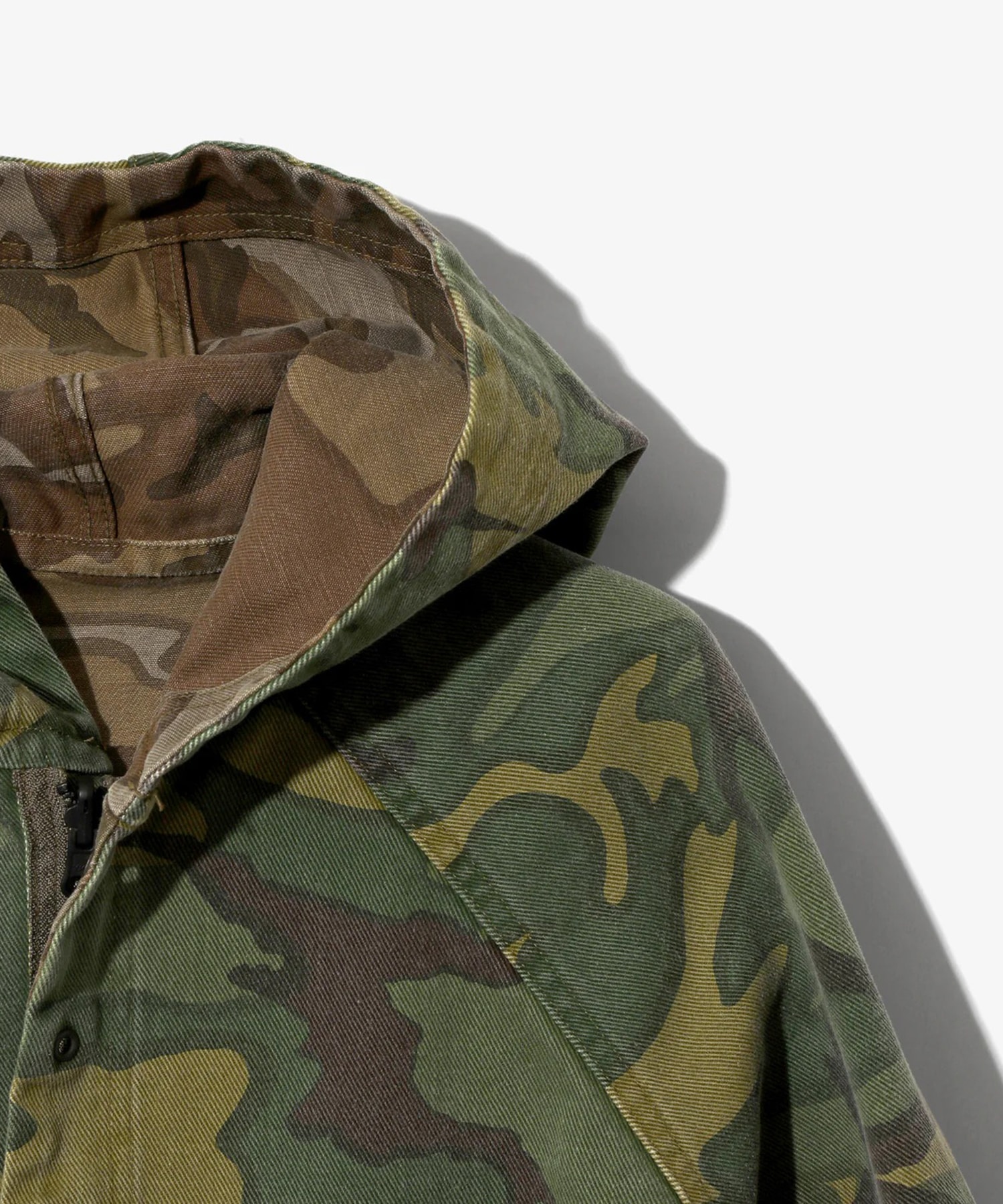 Reversible Hooded Coat - Camo Twill NEEDLES