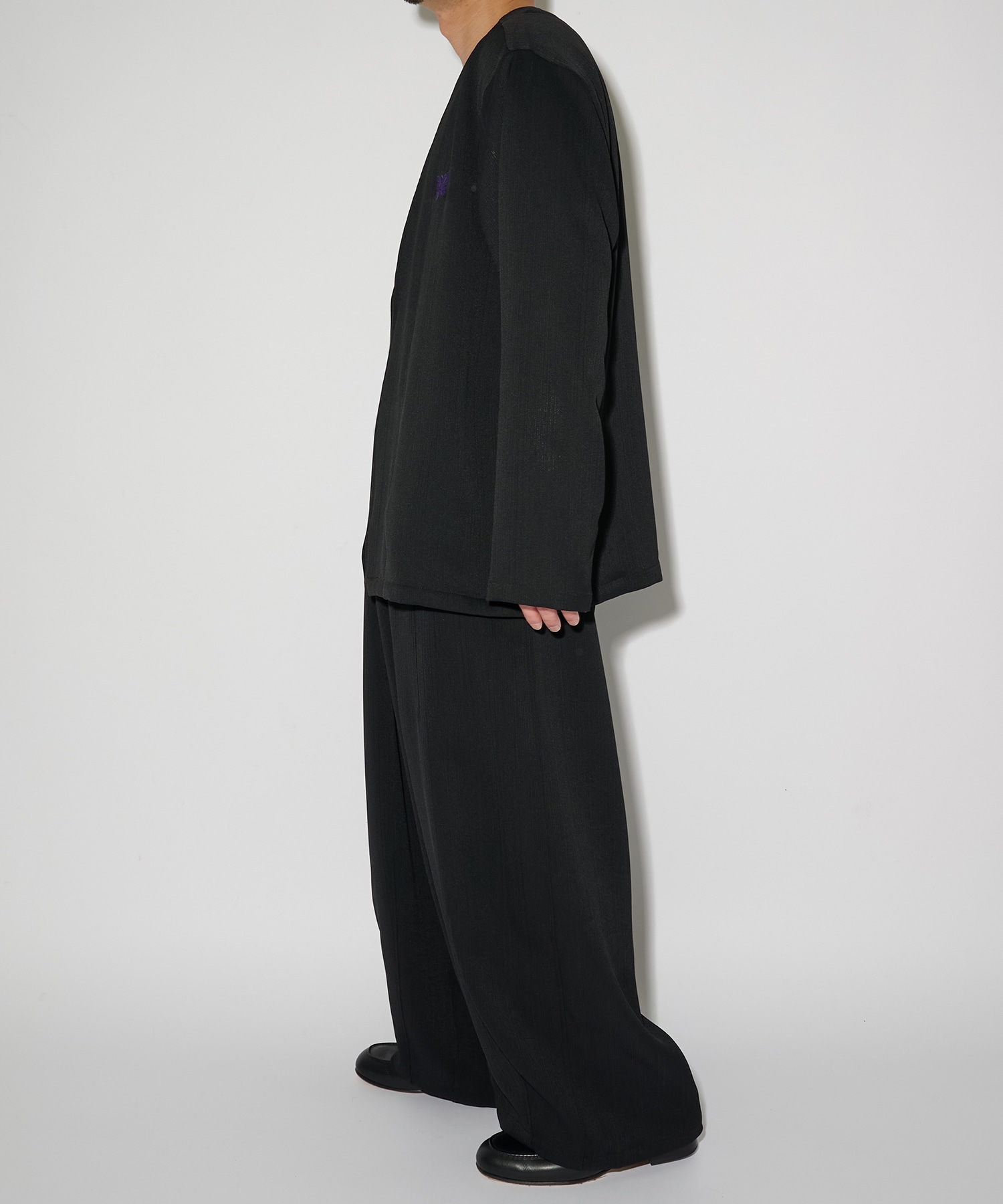 別注 Papillon Emb. Cardigan - Art Pique Pleats NEEDLES