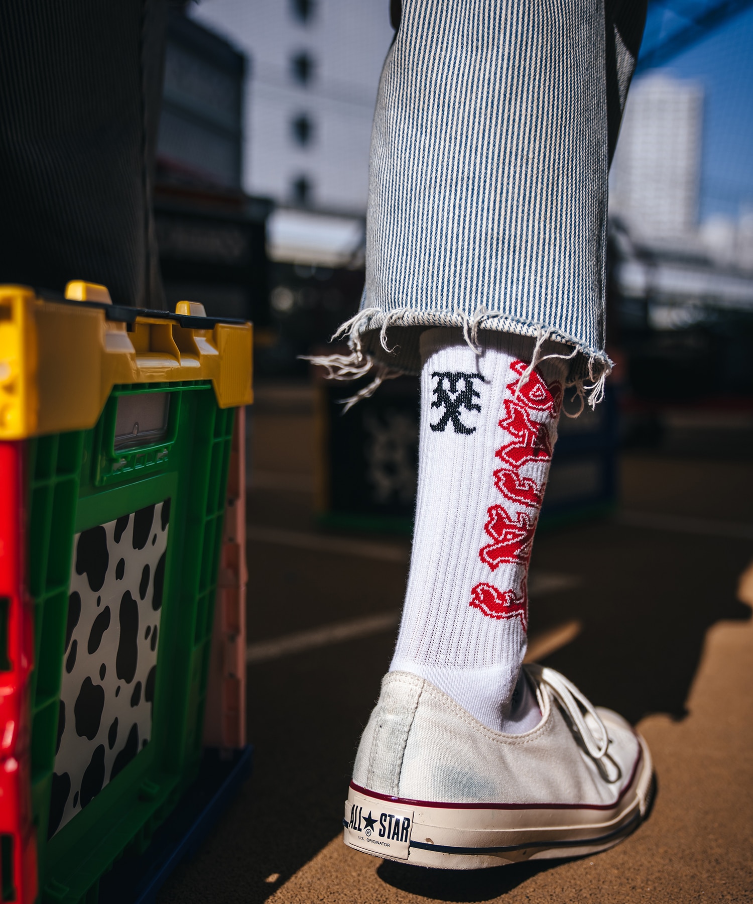SM-MK8-0000-106/SOCKS/SAINT/WHITE RED SAINT M××××××