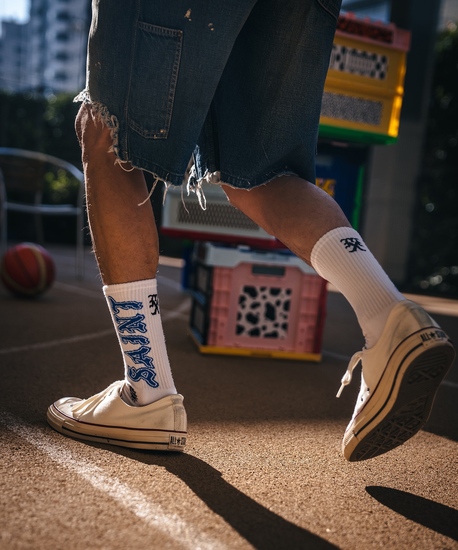 SM-MK8-0000-107/SOCKS/SAINT/WHITE BLUE SAINT M××××××