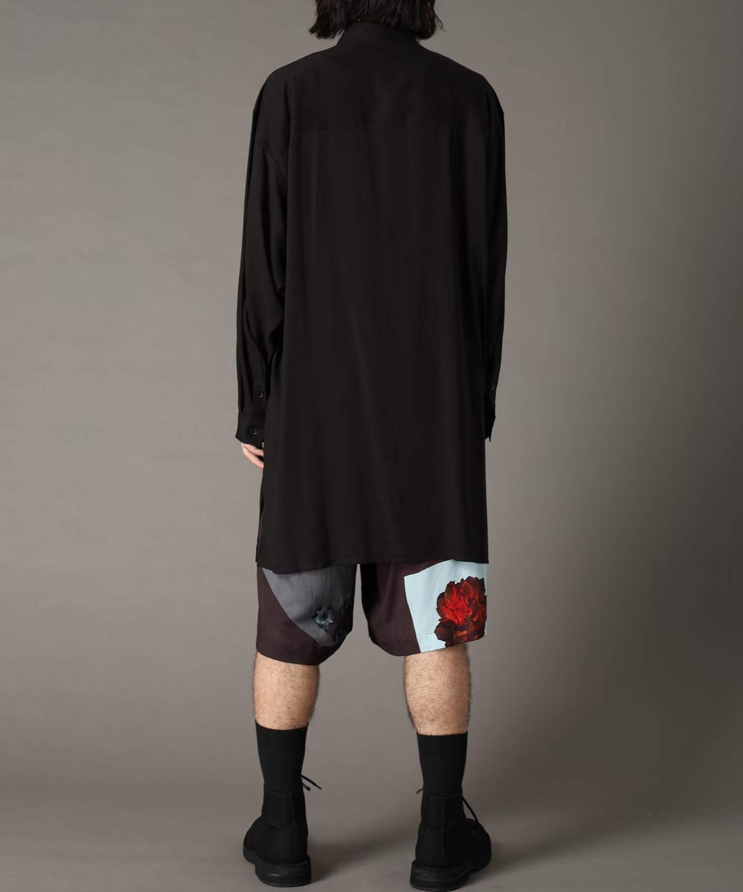 袖下スリットロングシャツ GroundY