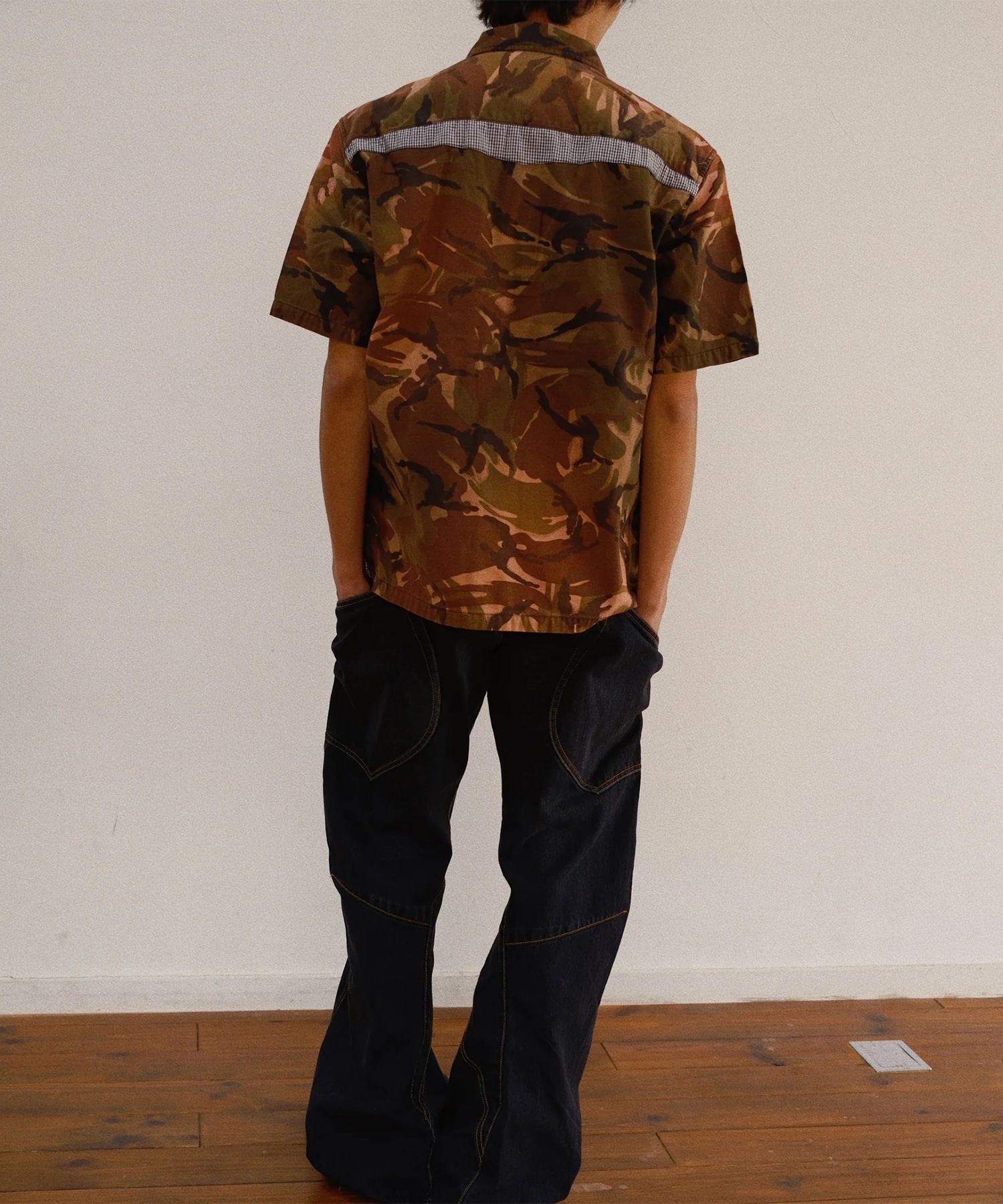 Patchworked Camo Shirt KHOKI