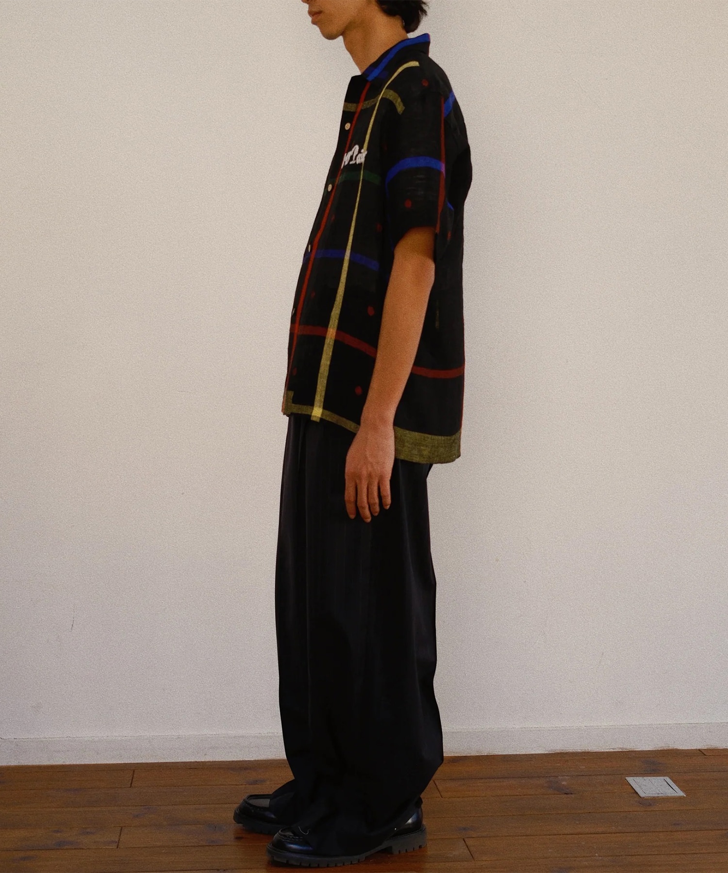 Embroidered Jamdani Shirt KHOKI