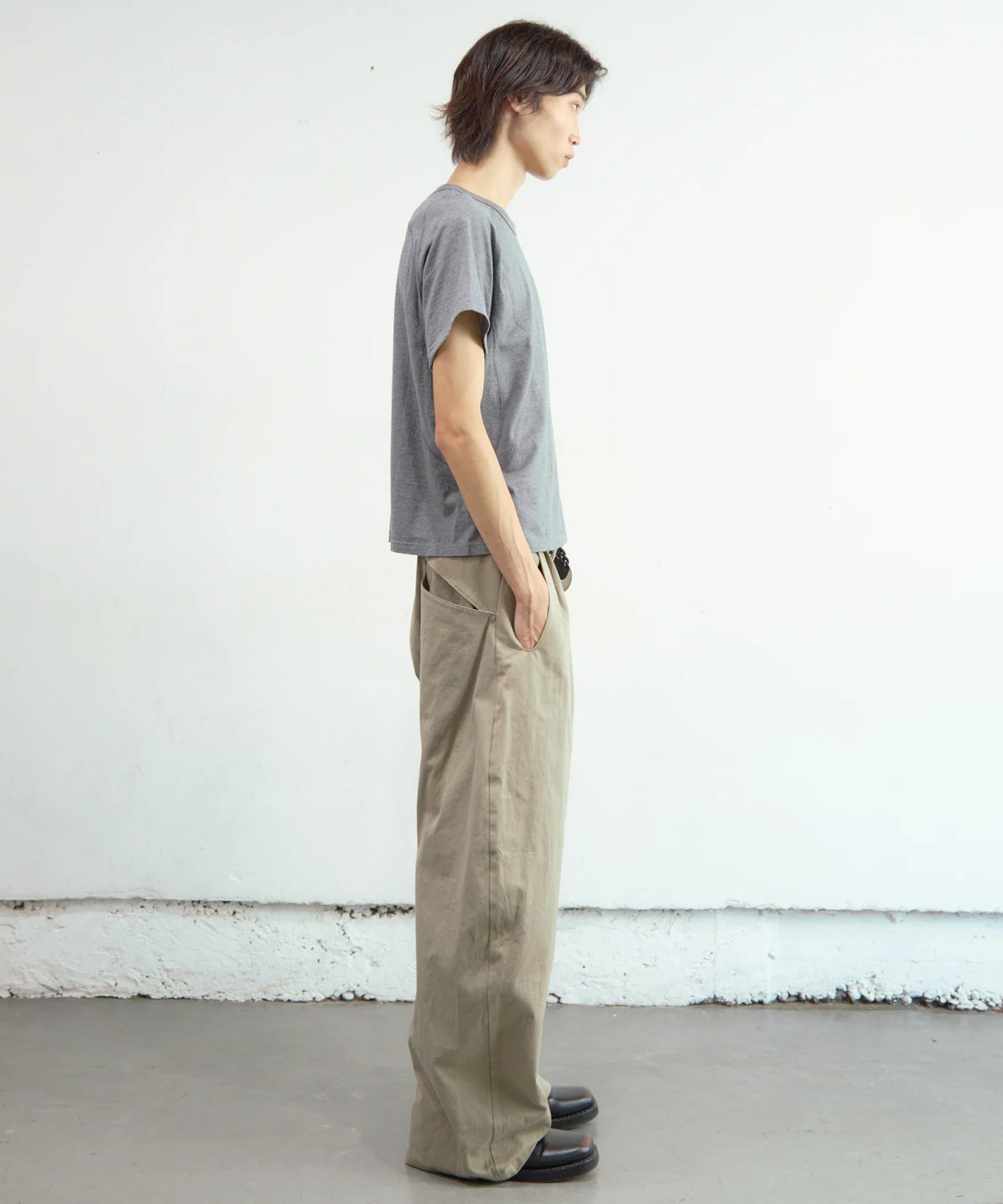 PANELLED HALF SLEEVE T-SHIRT NVRFRGT