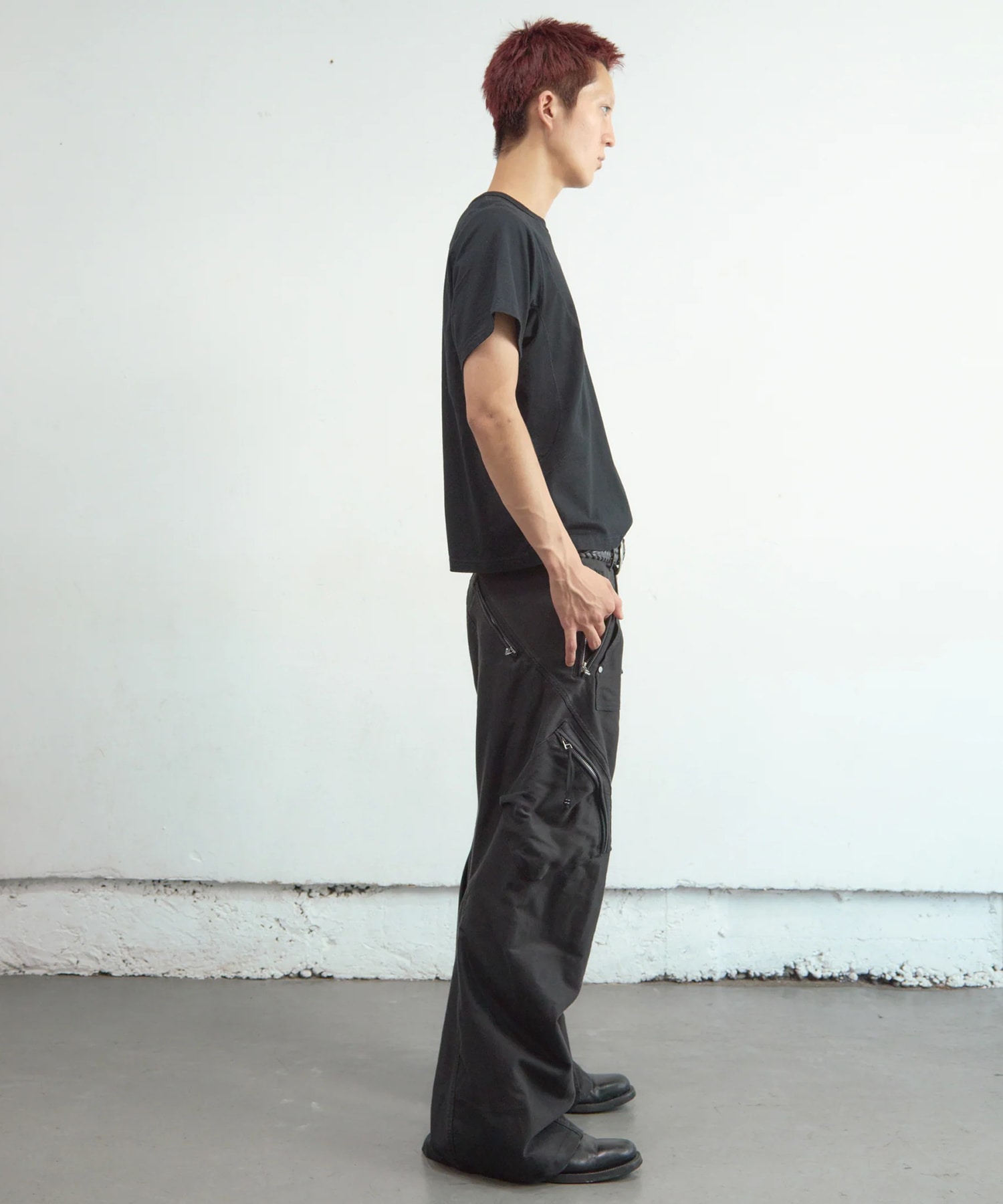 PANELLED HALF SLEEVE T-SHIRT NVRFRGT