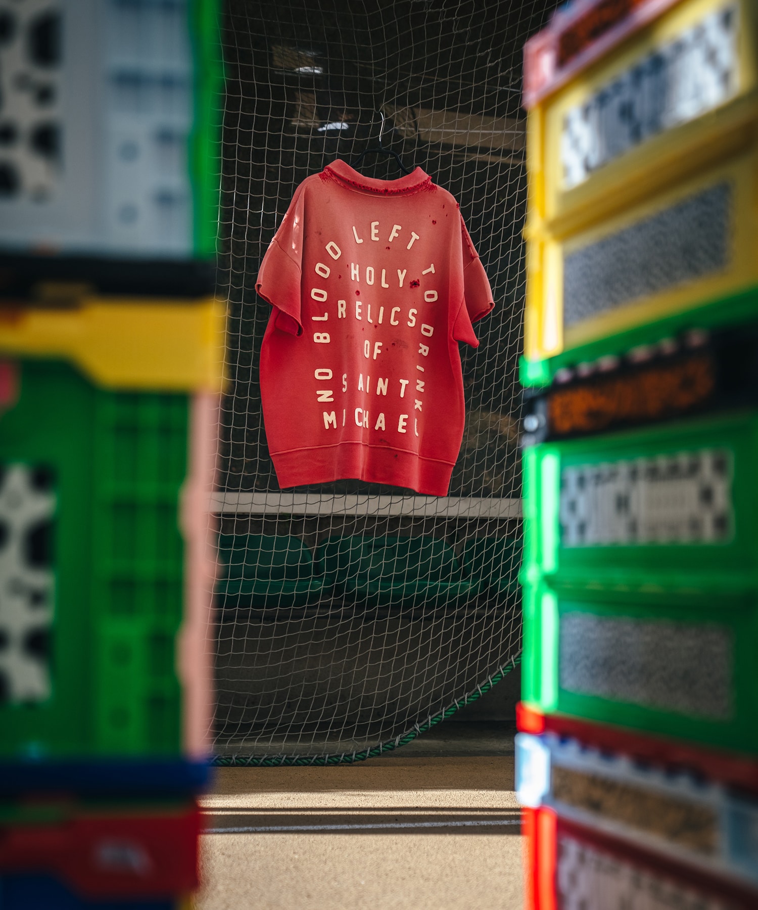 SM-MK8-0000-053/SS HARF ZIP SWEAT/SAINT/RED SAINT M××××××