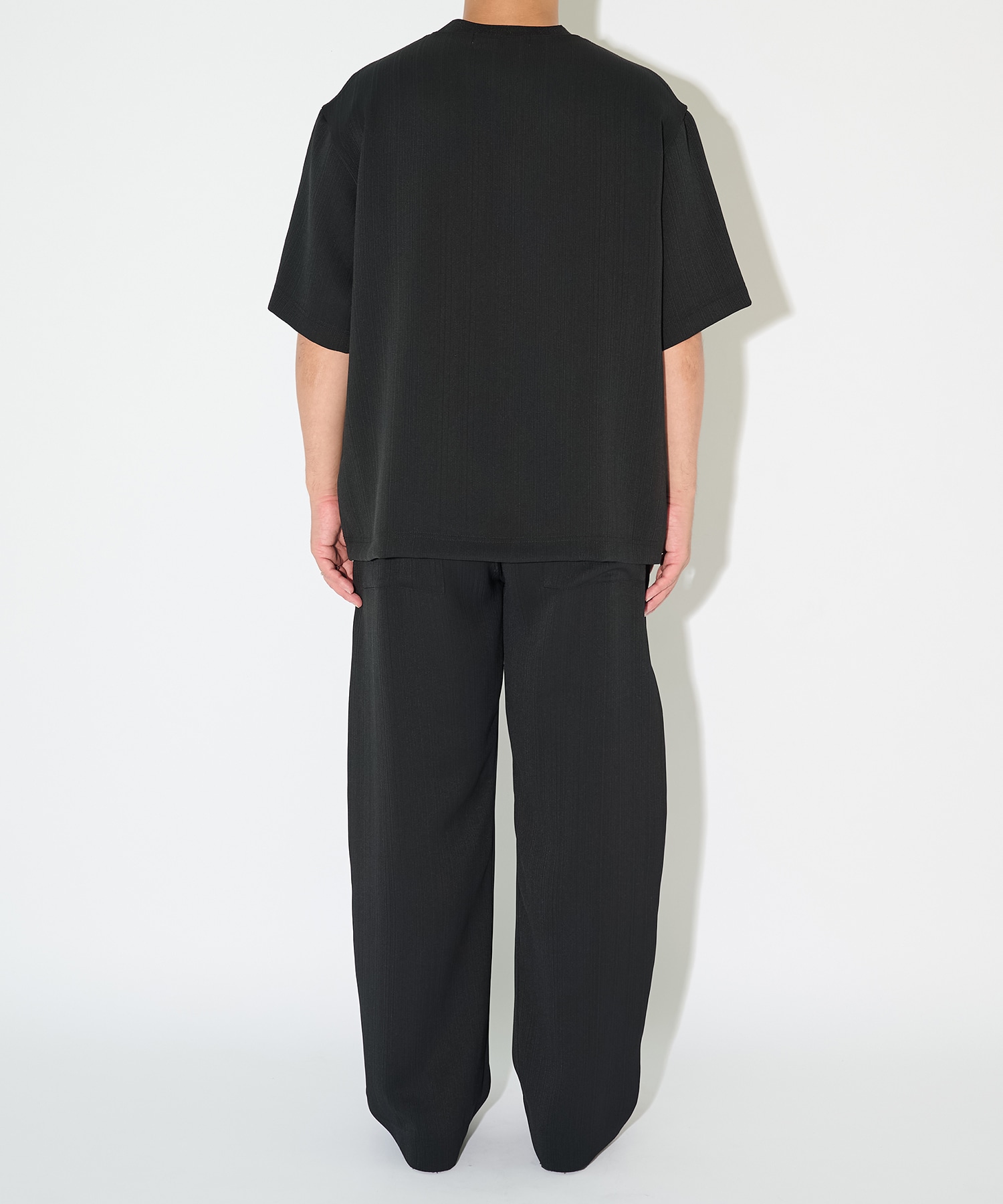 別注 Cord pique Leather Patch Short Sleeve Pullover CULLNI