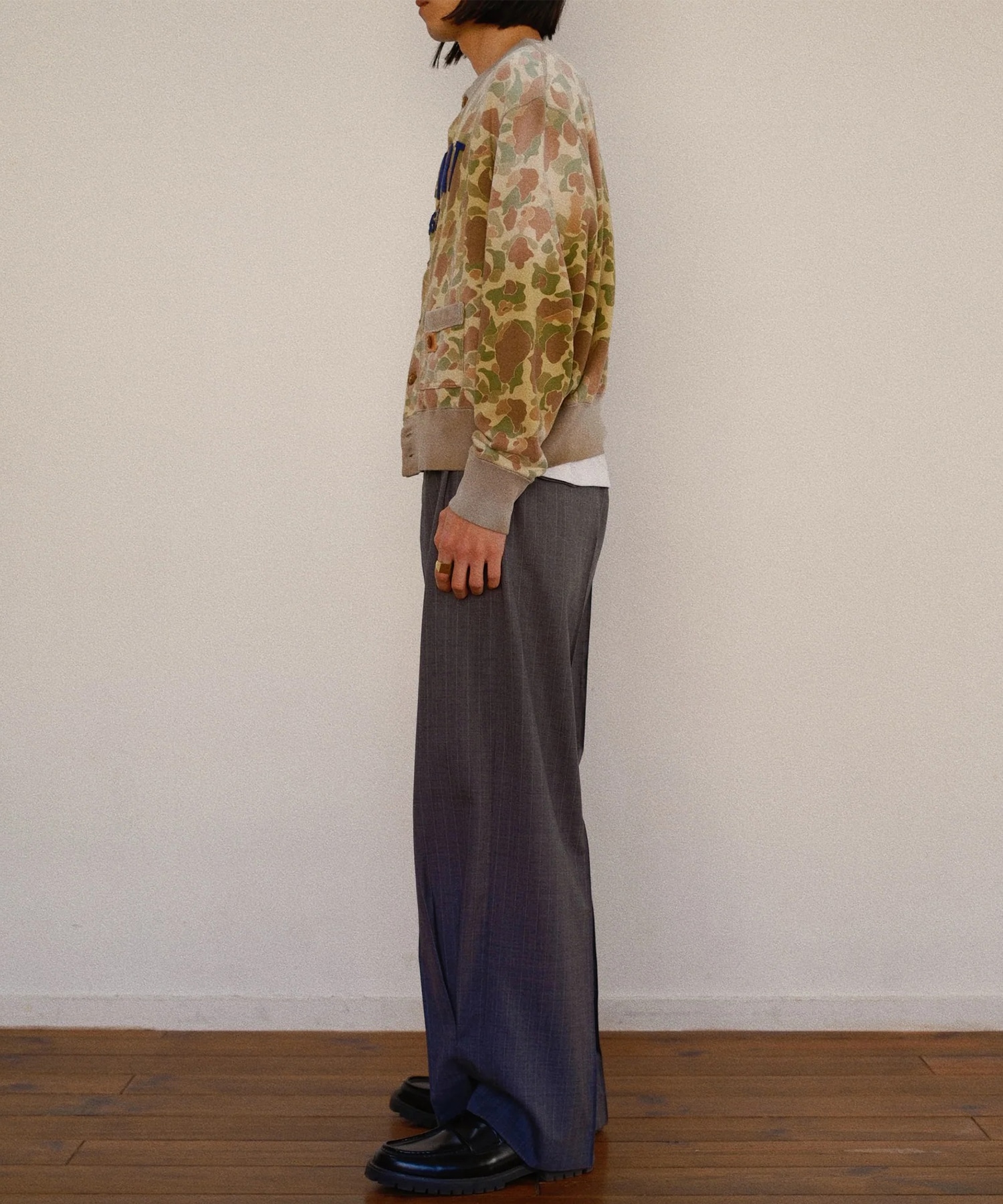 Camo Sweat Cardigan KHOKI