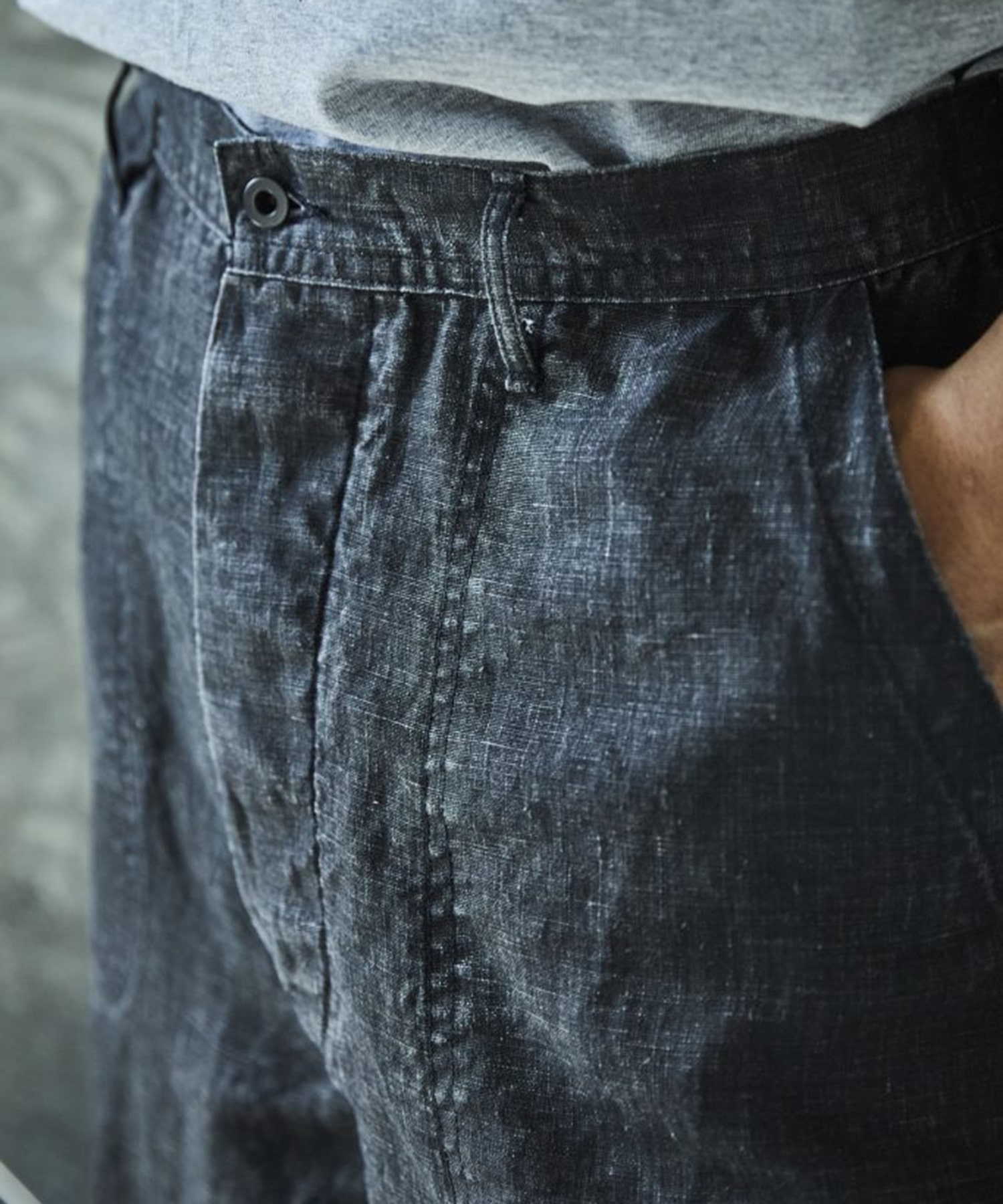 WWⅡ 40S U.S NAVY SUMI COATED LINEN UTILITY TROUSERS orSlow