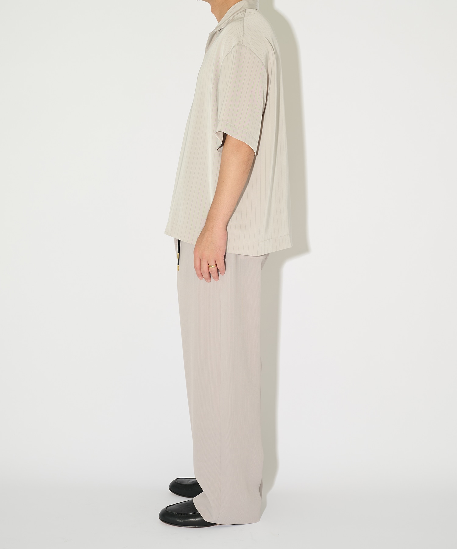 別注 Open Collar Short Sleeve Shirt CULLNI