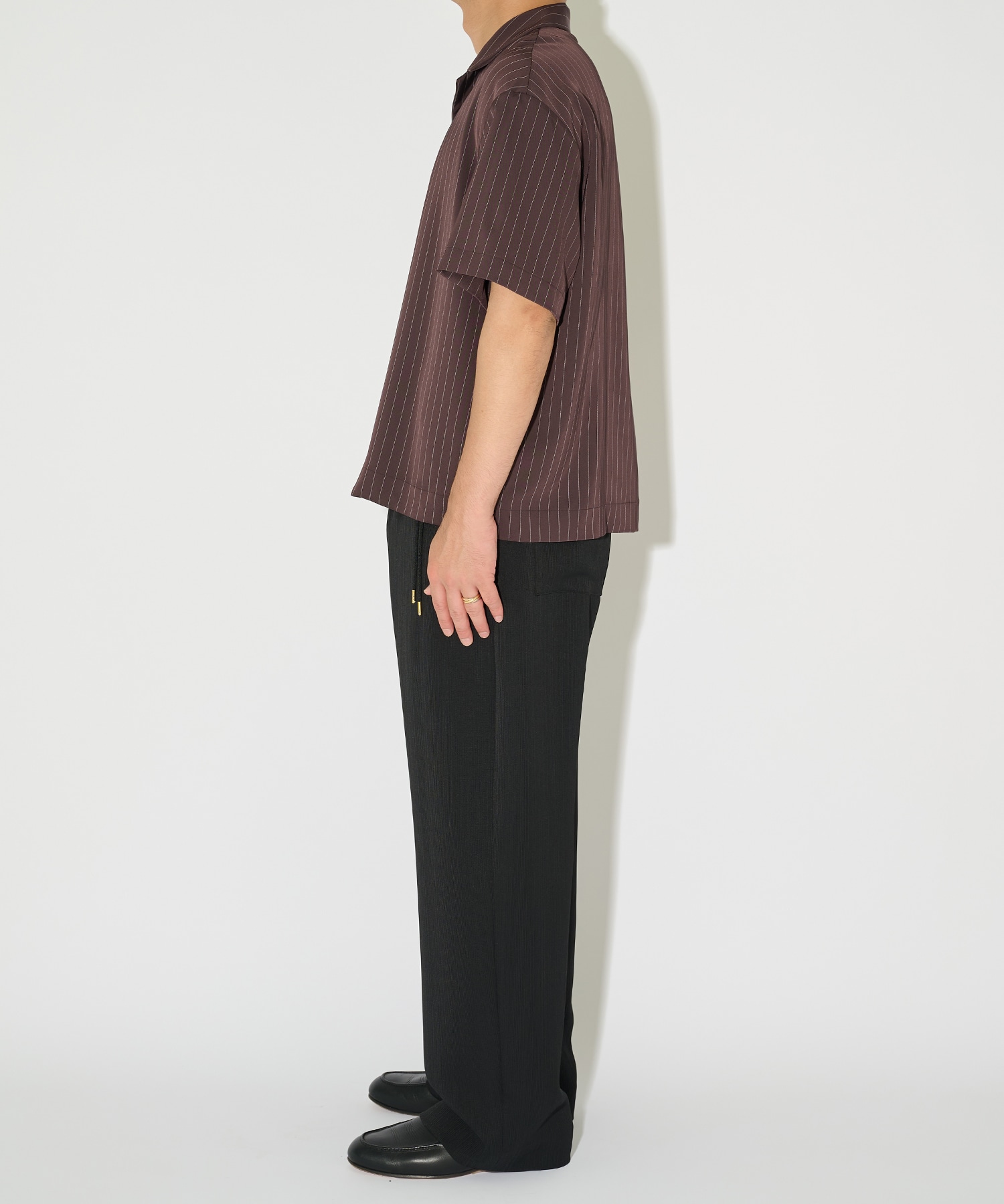 別注 Open Collar Short Sleeve Shirt CULLNI