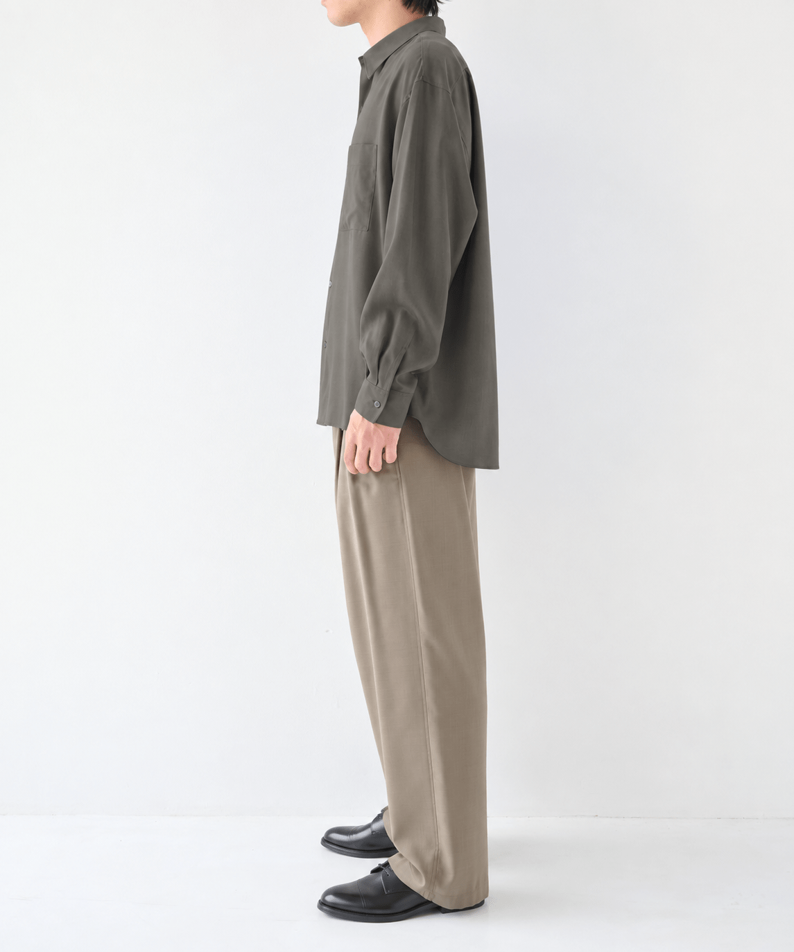 Fine Wool Smooth Shirts STUDIOUS