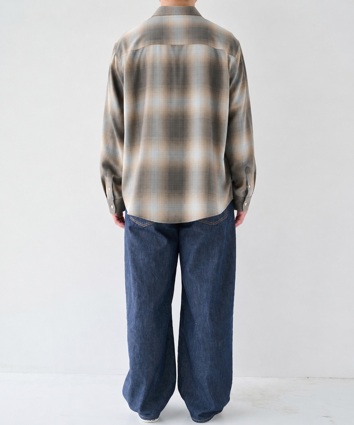 Fine Wool Smooth Check Shirts STUDIOUS