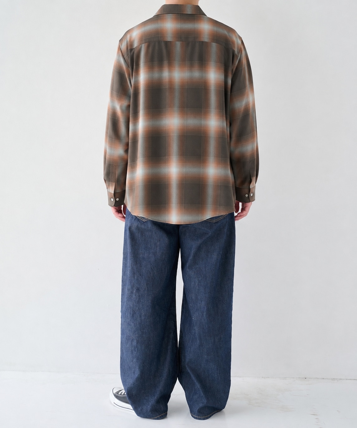 Fine Wool Smooth Check Shirts STUDIOUS