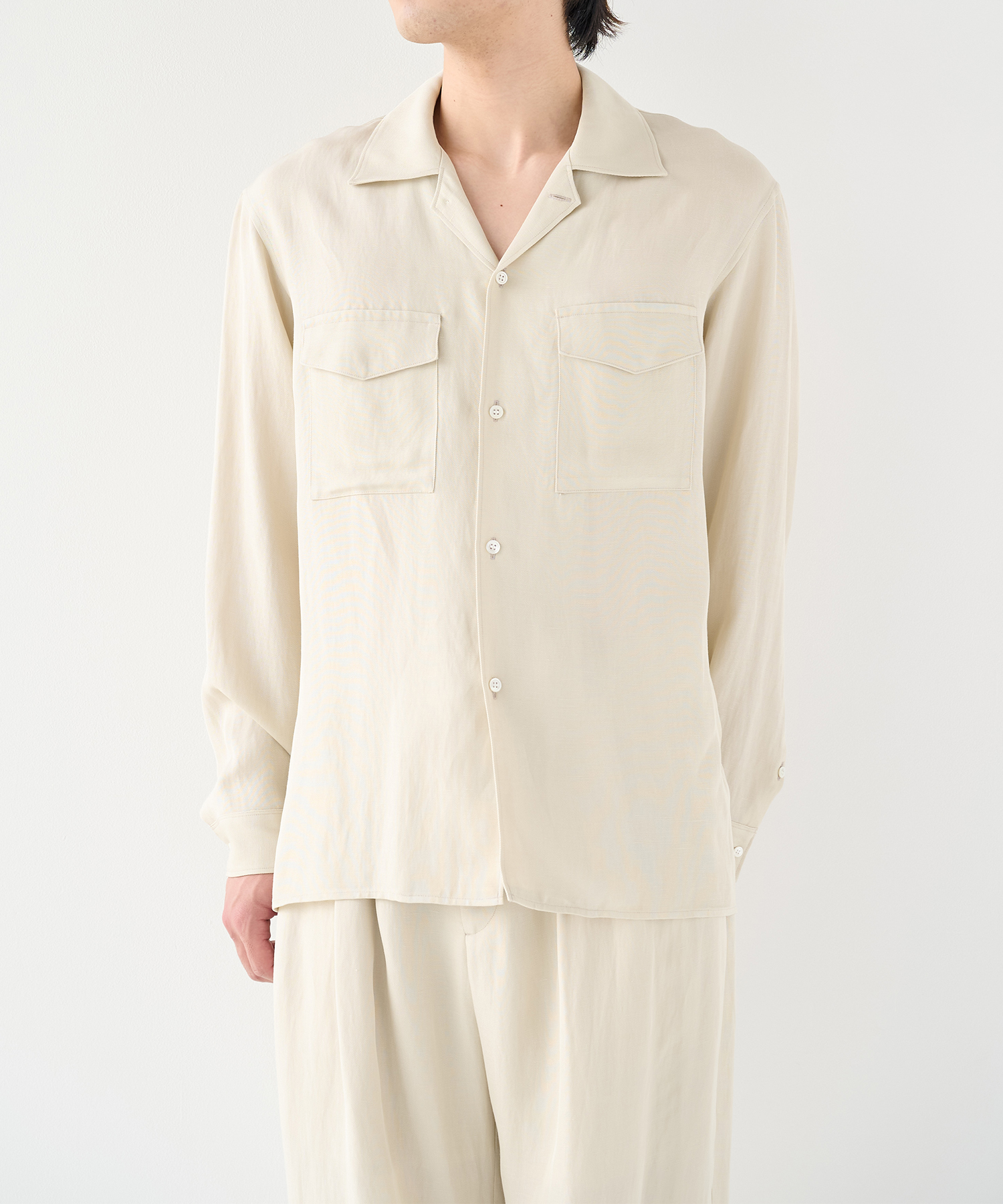 Noseason Linen Open Shirts STUDIOUS