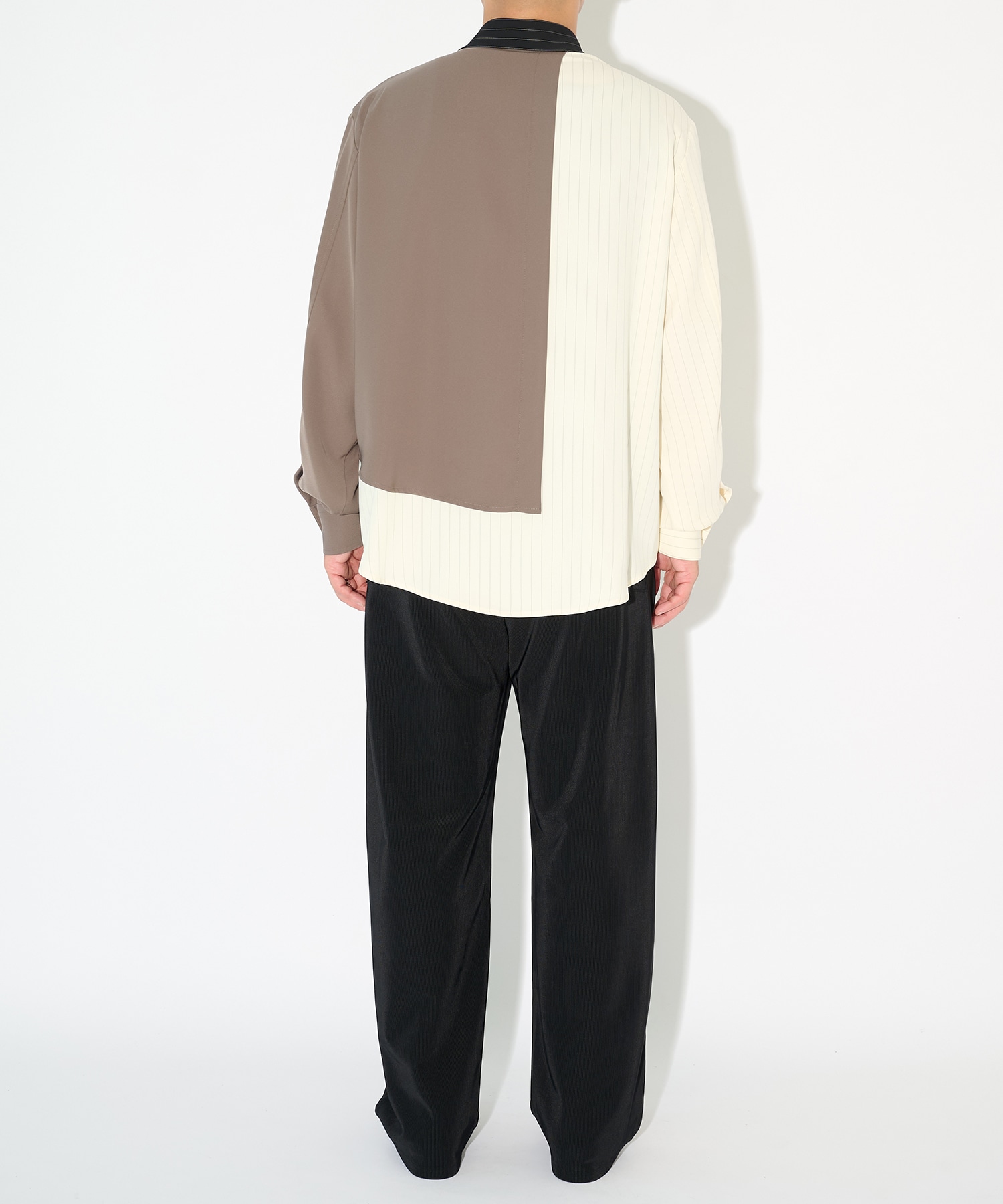 Double Satin Asymmetrical Layered Shirt CULLNI