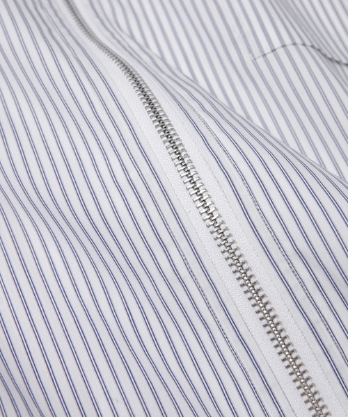 COTTON STRIPE ZIP-UP SHIRTS COMME des GARCONS HOMME